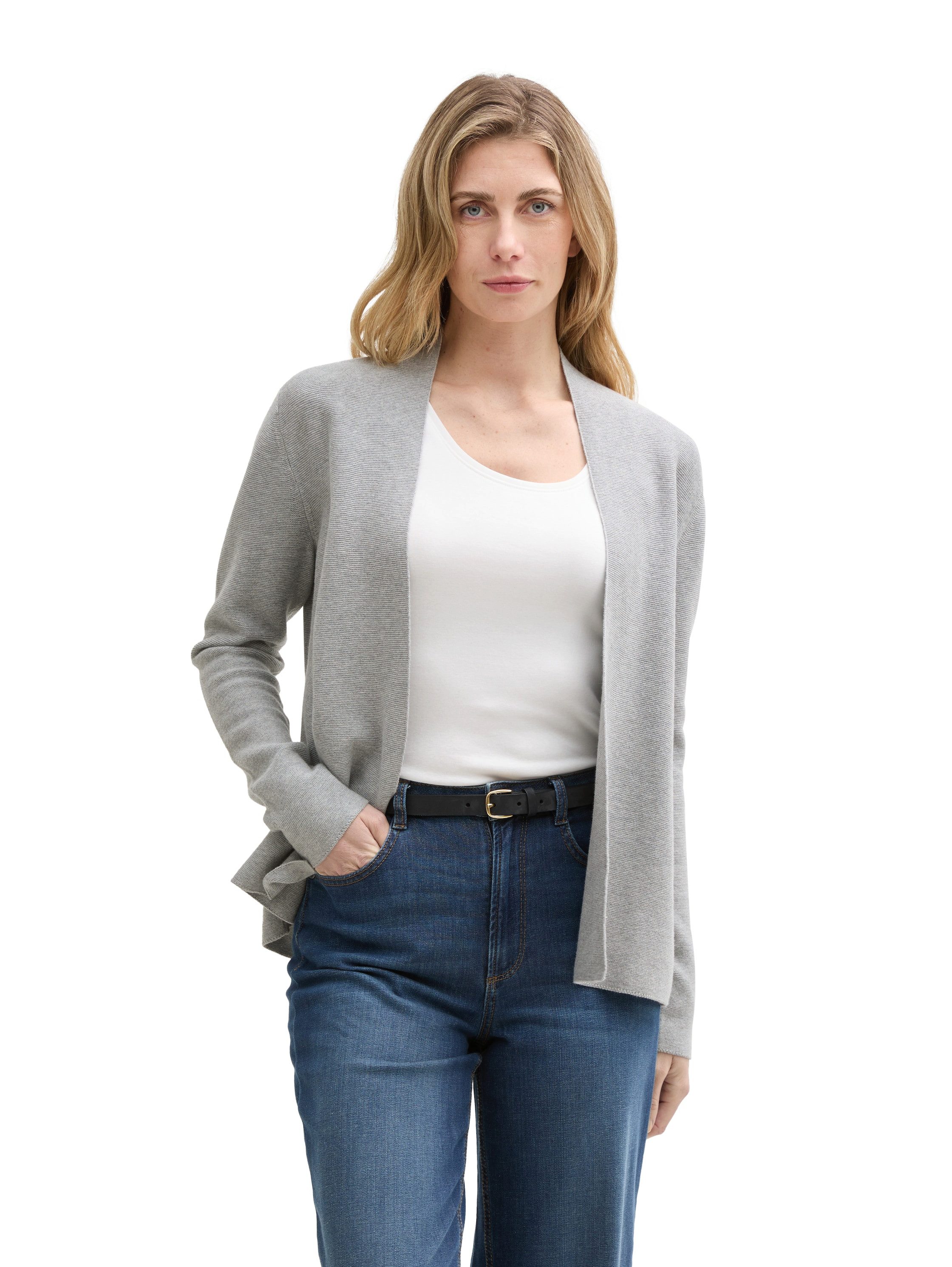 Tom Tailor Cardigan met een fijne structuur