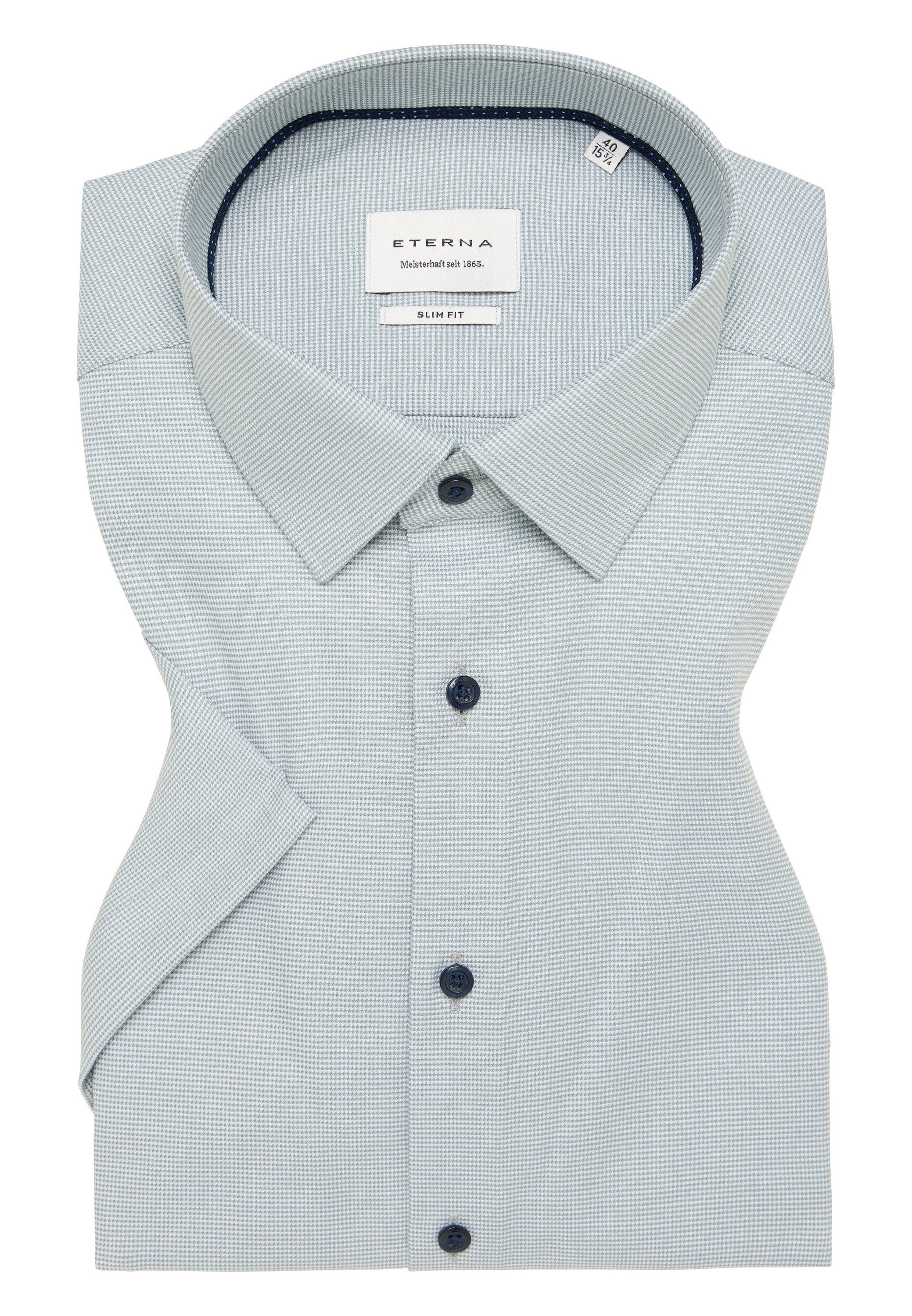 Eterna Overhemd met korte mouwen Slim fit