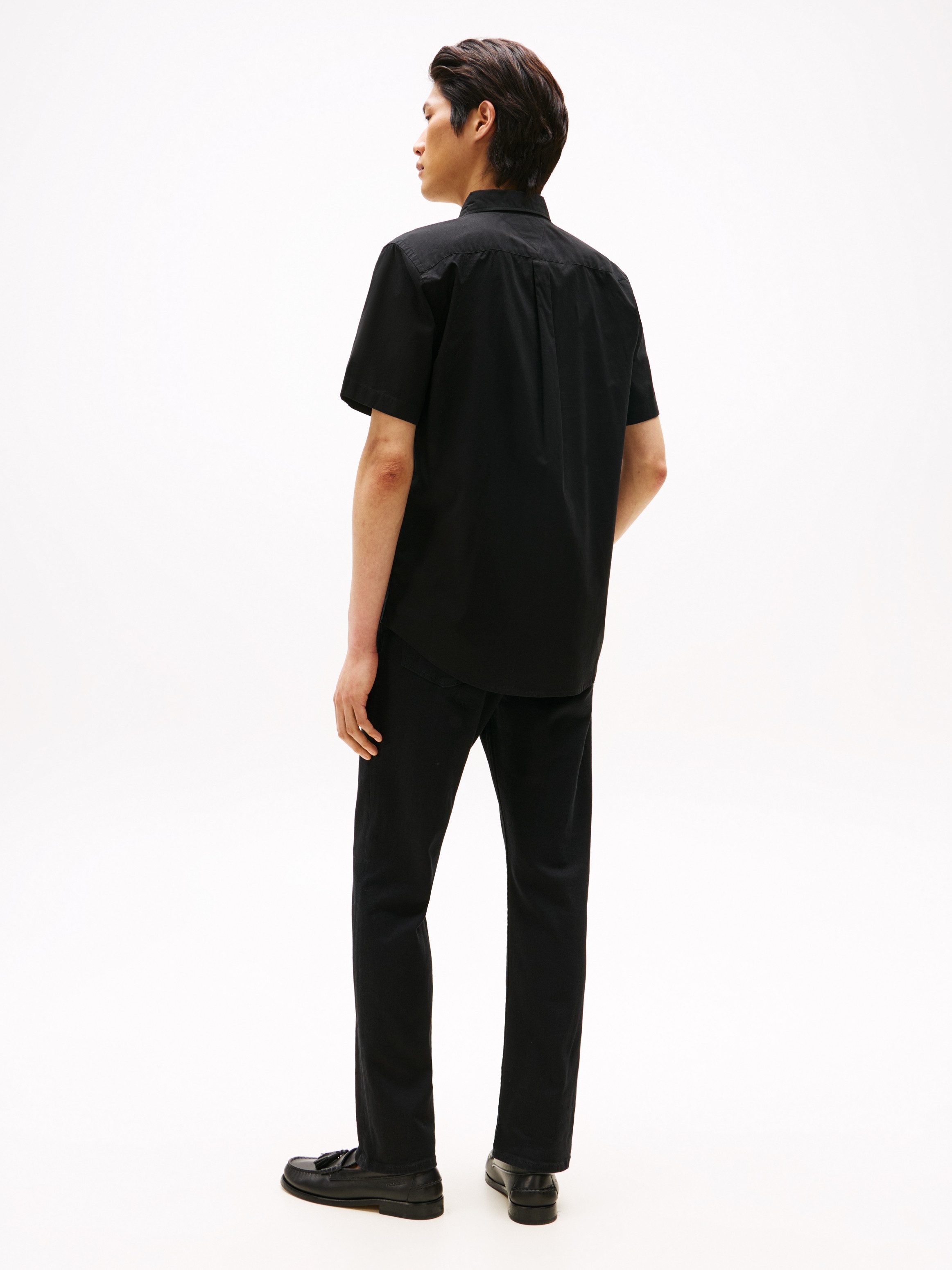 Tommy Hilfiger Overhemd met korte mouwen FLEX POPLIN SOLID S/S SHIRT