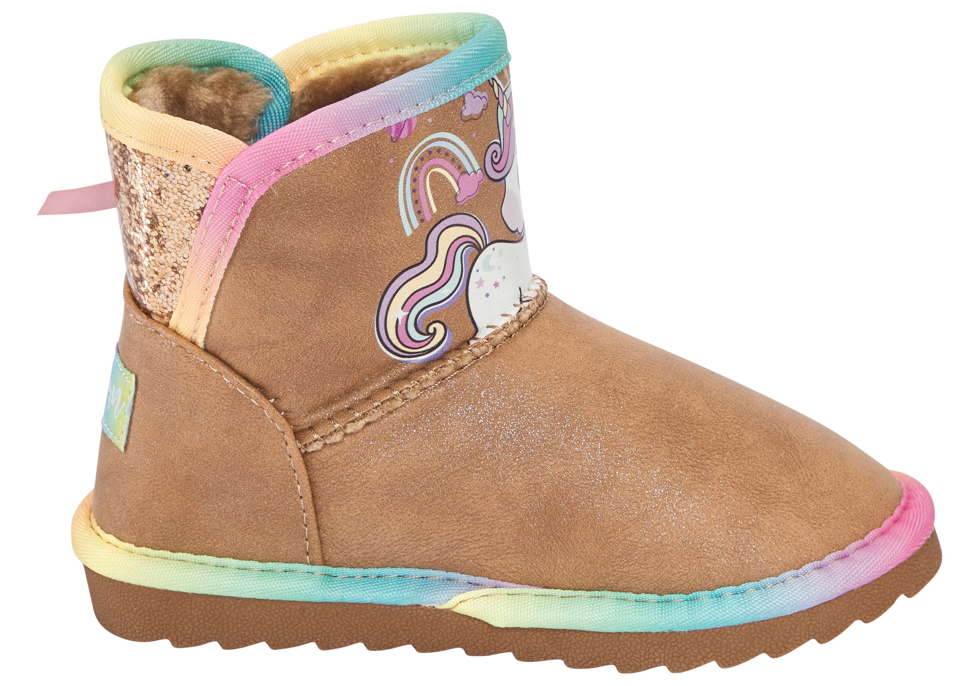 Disney Boots zonder sluiting Unicorn Winterschoenen, Winterlaarzen, Snowboots, Instaplaarzen, gevoerd