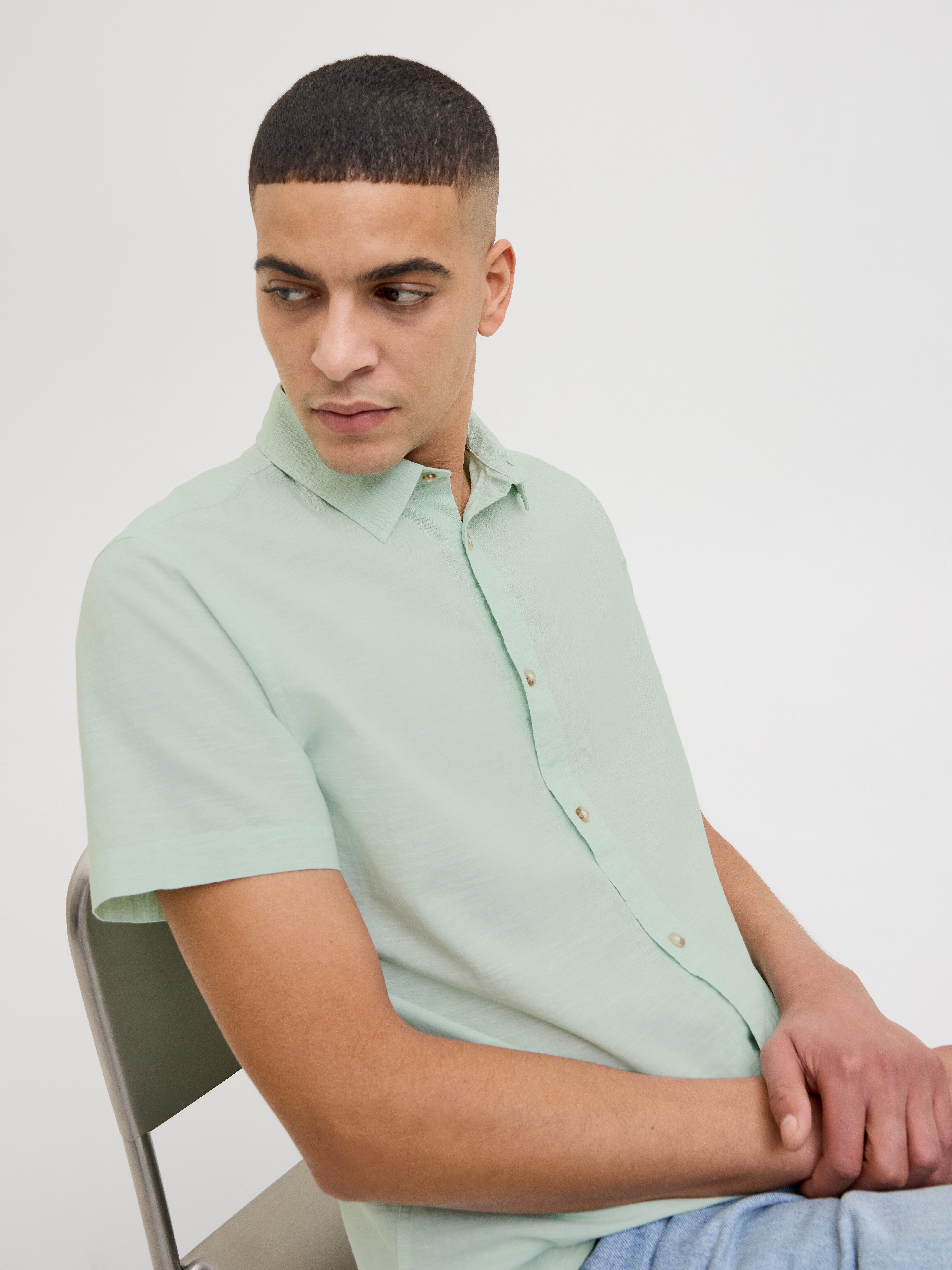 Jack & Jones Overhemd met korte mouwen JJESUMMER SHIRT SS SN