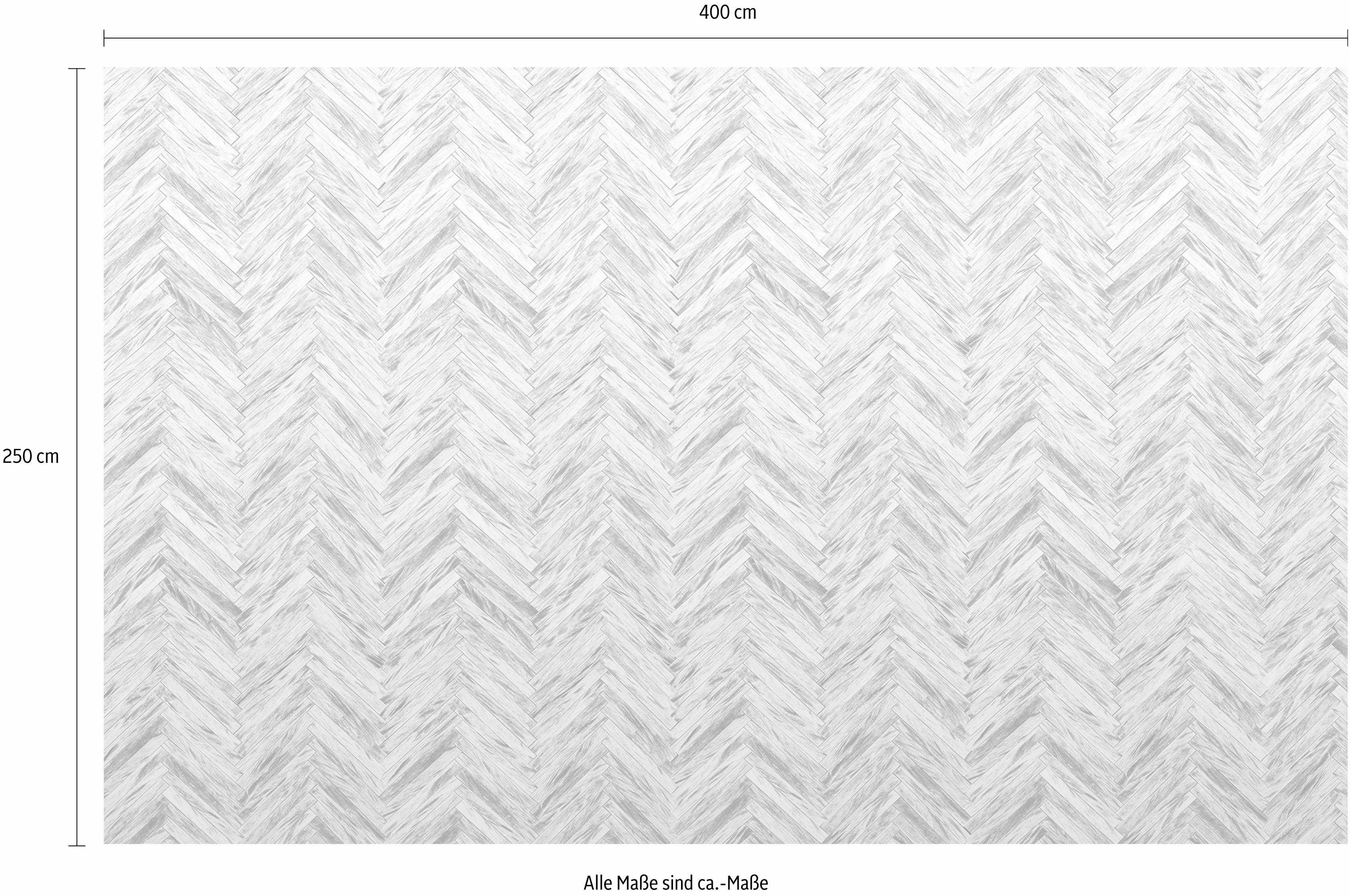 Komar Vliesbehang Herringbone (breedte x hoogte), vliesbehang, 100 cm baanbreedte (1 stuk)