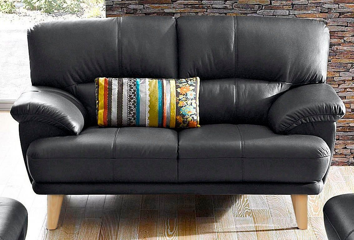 TRENDMANUFAKTUR 2-zitsbank Cecilia, Italiaans design, geweldige details hoog zitcomfort en extra comfortabele armleuningen