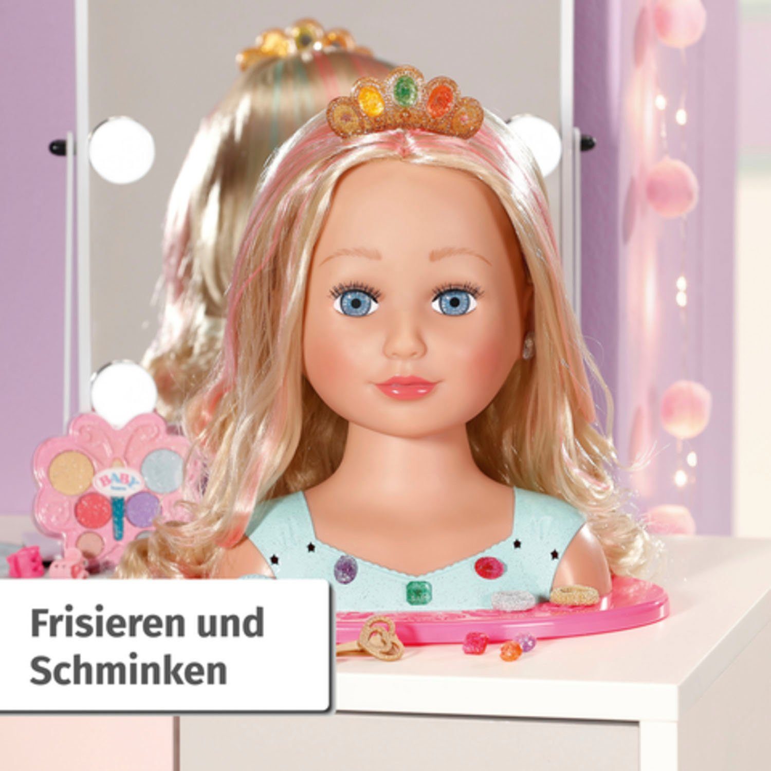 Baby Born Kaphoofd Sister styling head prinses