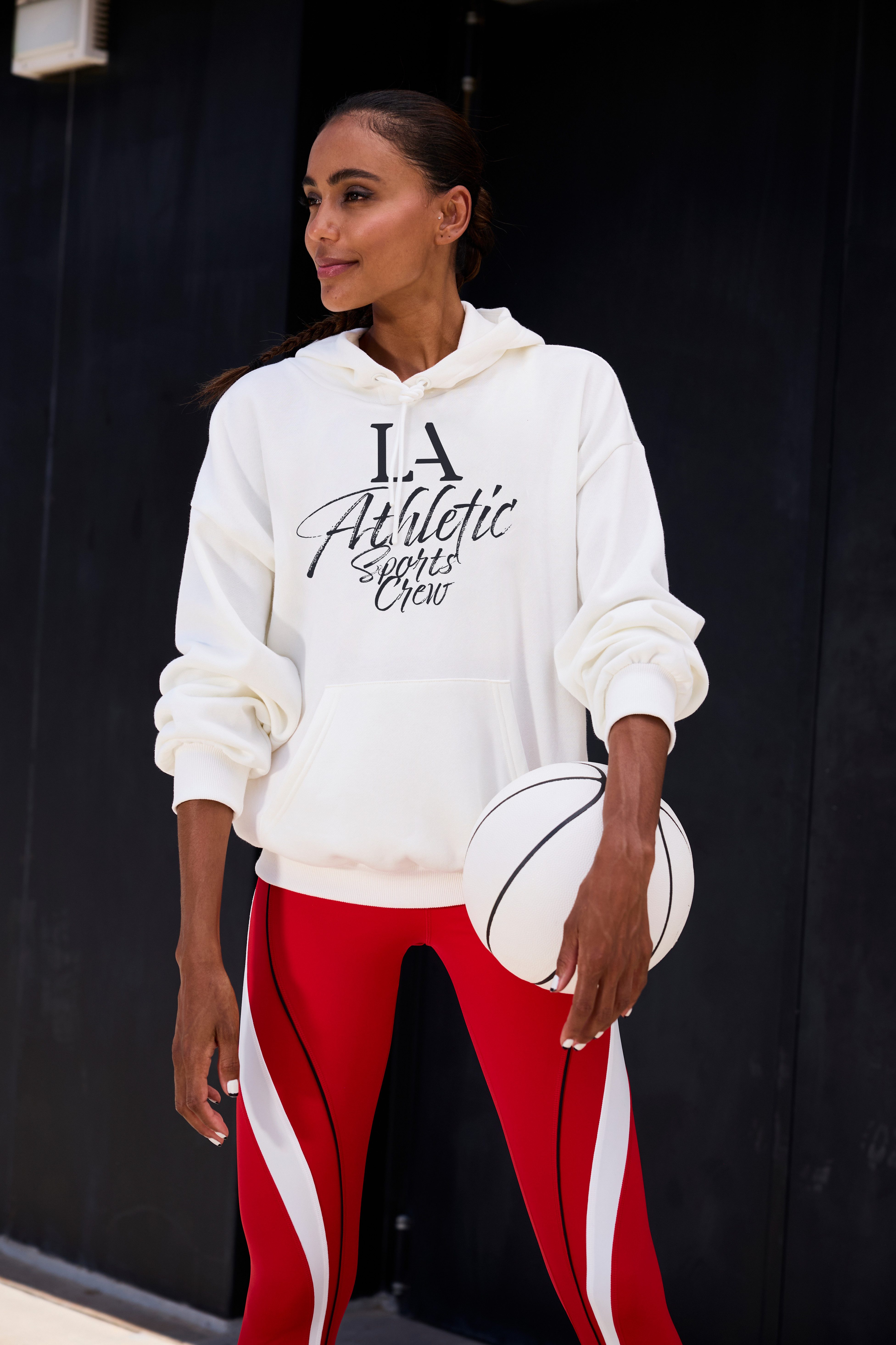 active by Lascana Capuchontrui met sportieve tekst
