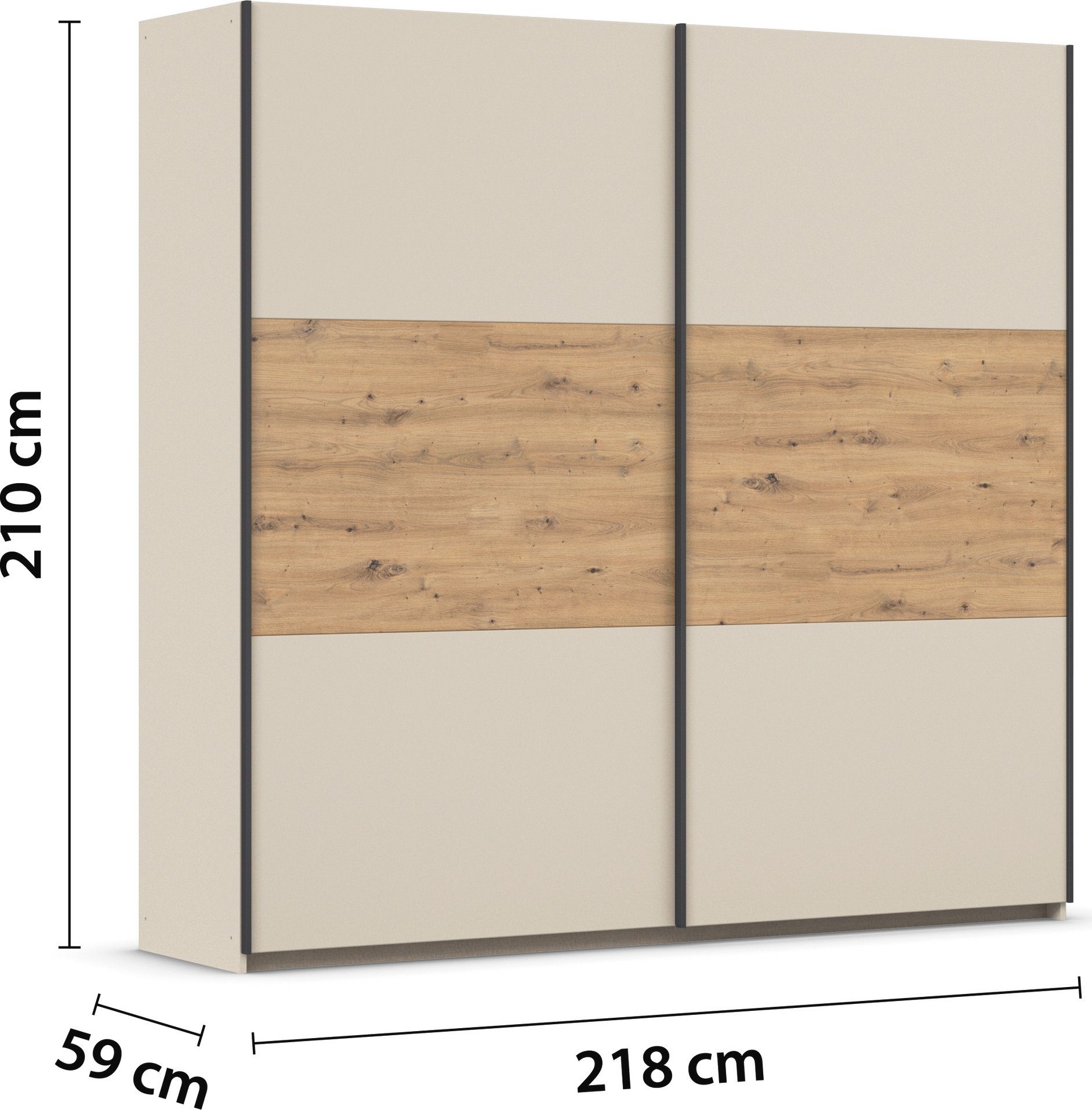 rauch Zweefdeurkast Kledingkast kast garderobe garderobekast waskast NEO met een royale opbergruimte en vele verschillende kleurencombinaties