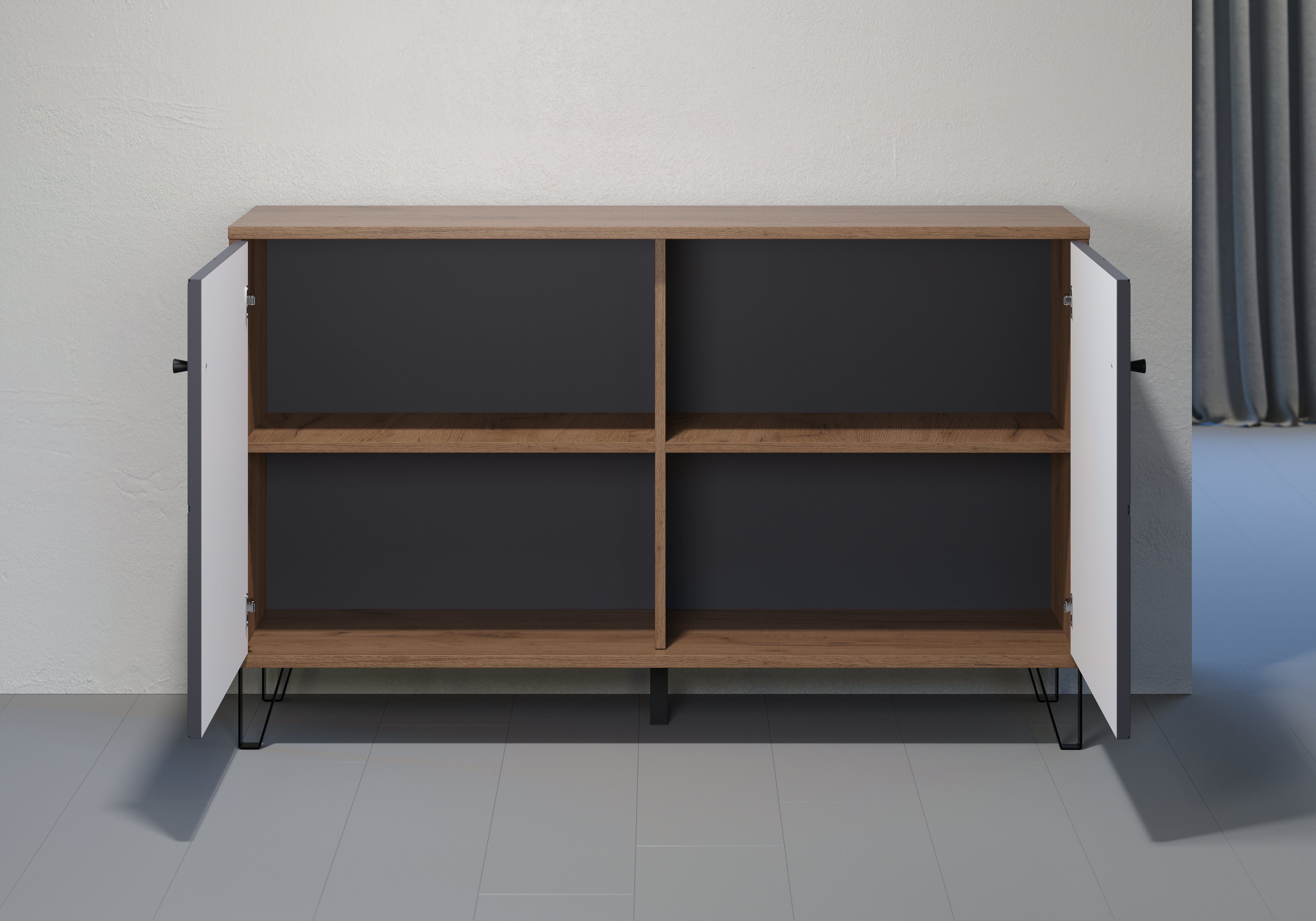 Places of Style Dressoir MOLVENO opvallend design met gestructureerde fronten, soft-closetechniek (1 stuk)