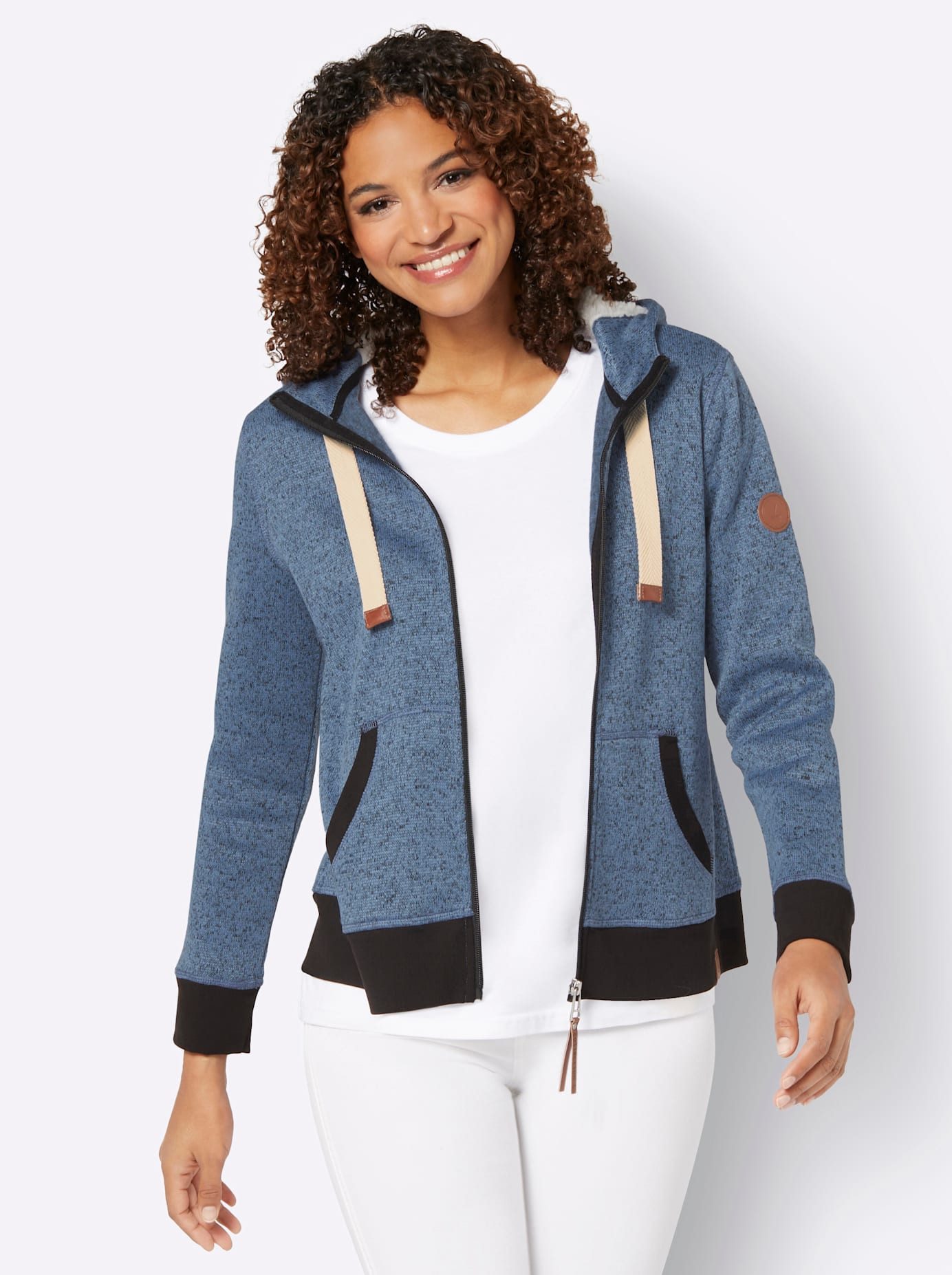 Casual Looks Gebreid fleecejack