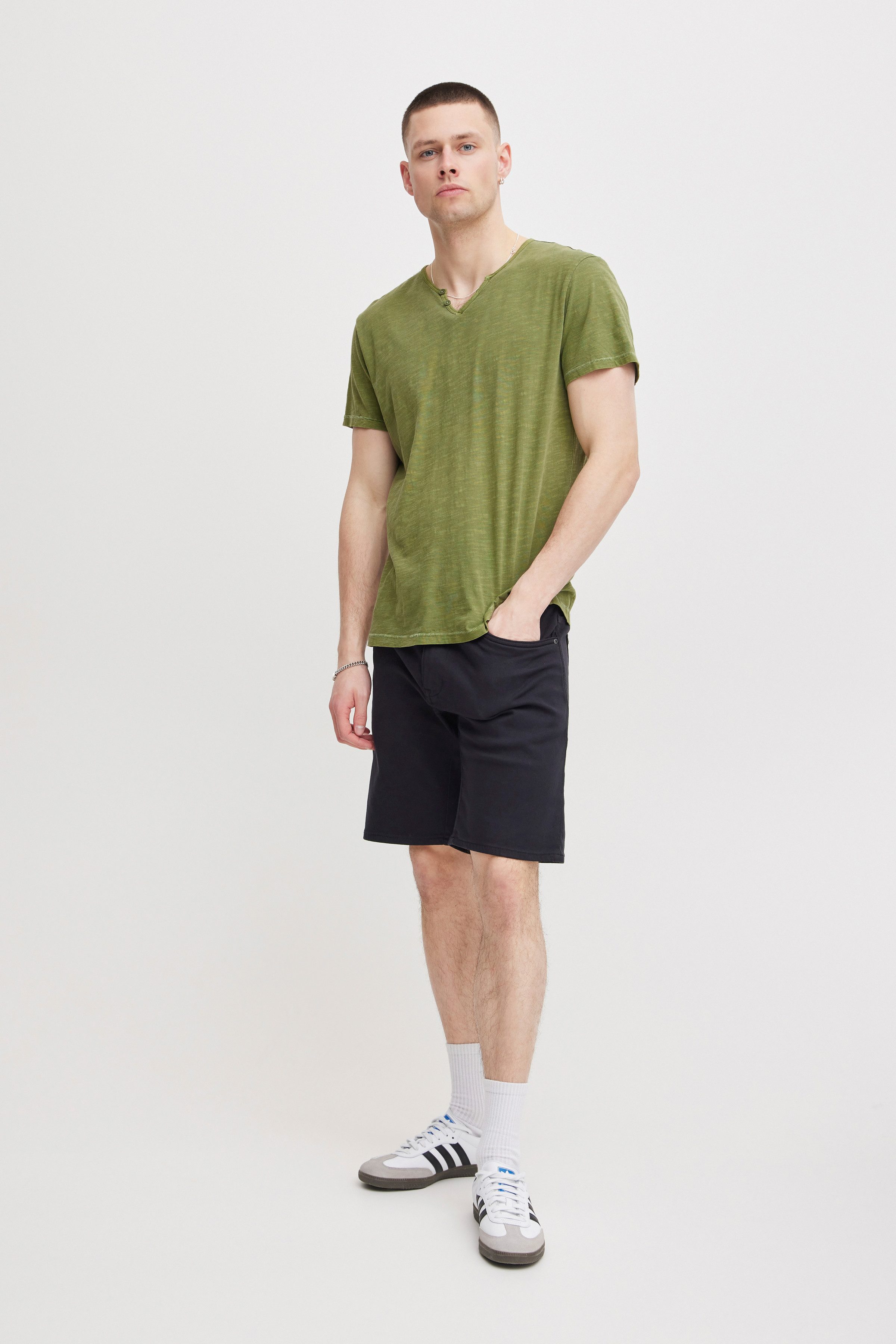 Blend T-shirt BHAshton split neck tee