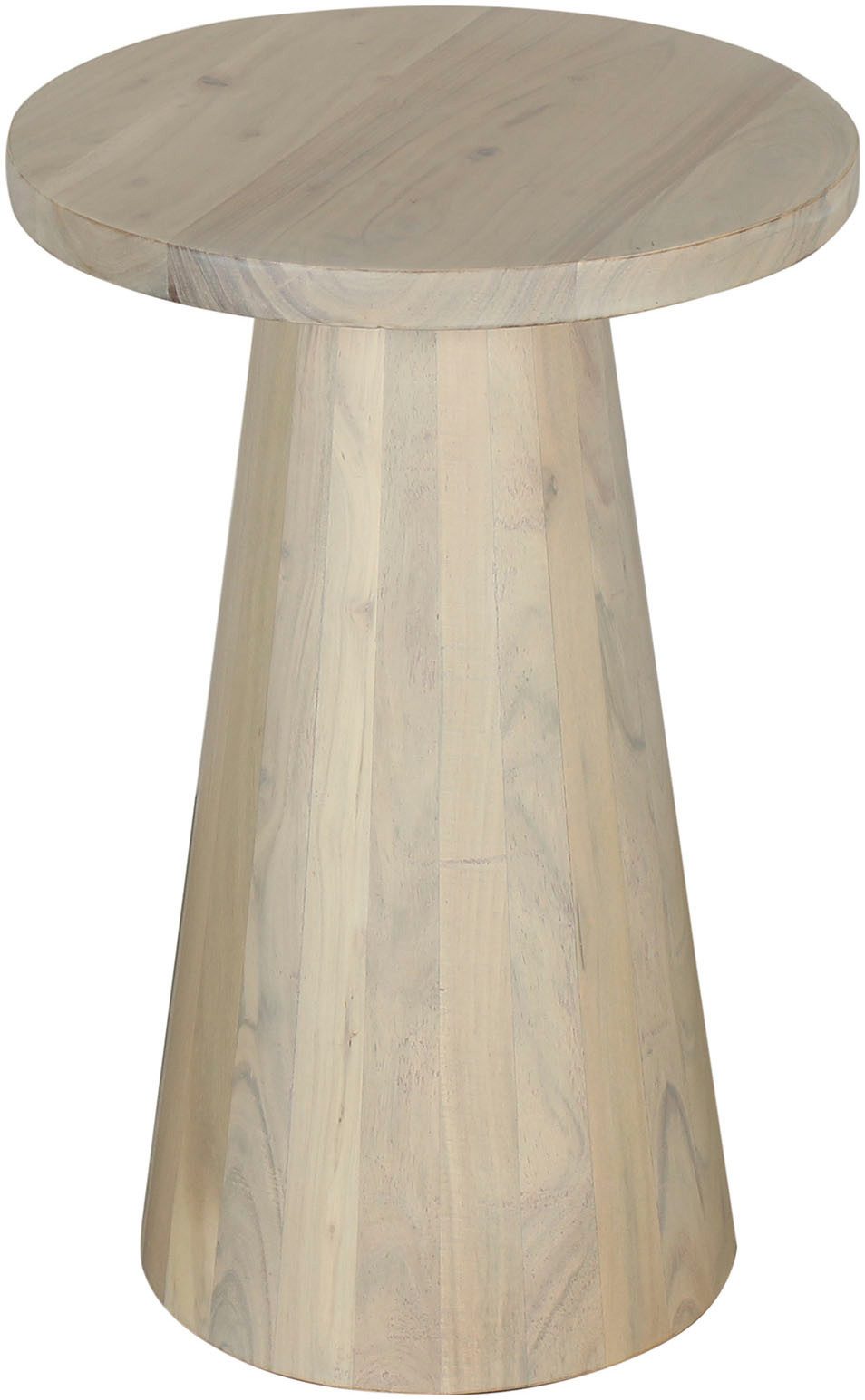 byLIVING Bijzettafel Kegel uit massief hout in zwart of white wash, verschillende maten