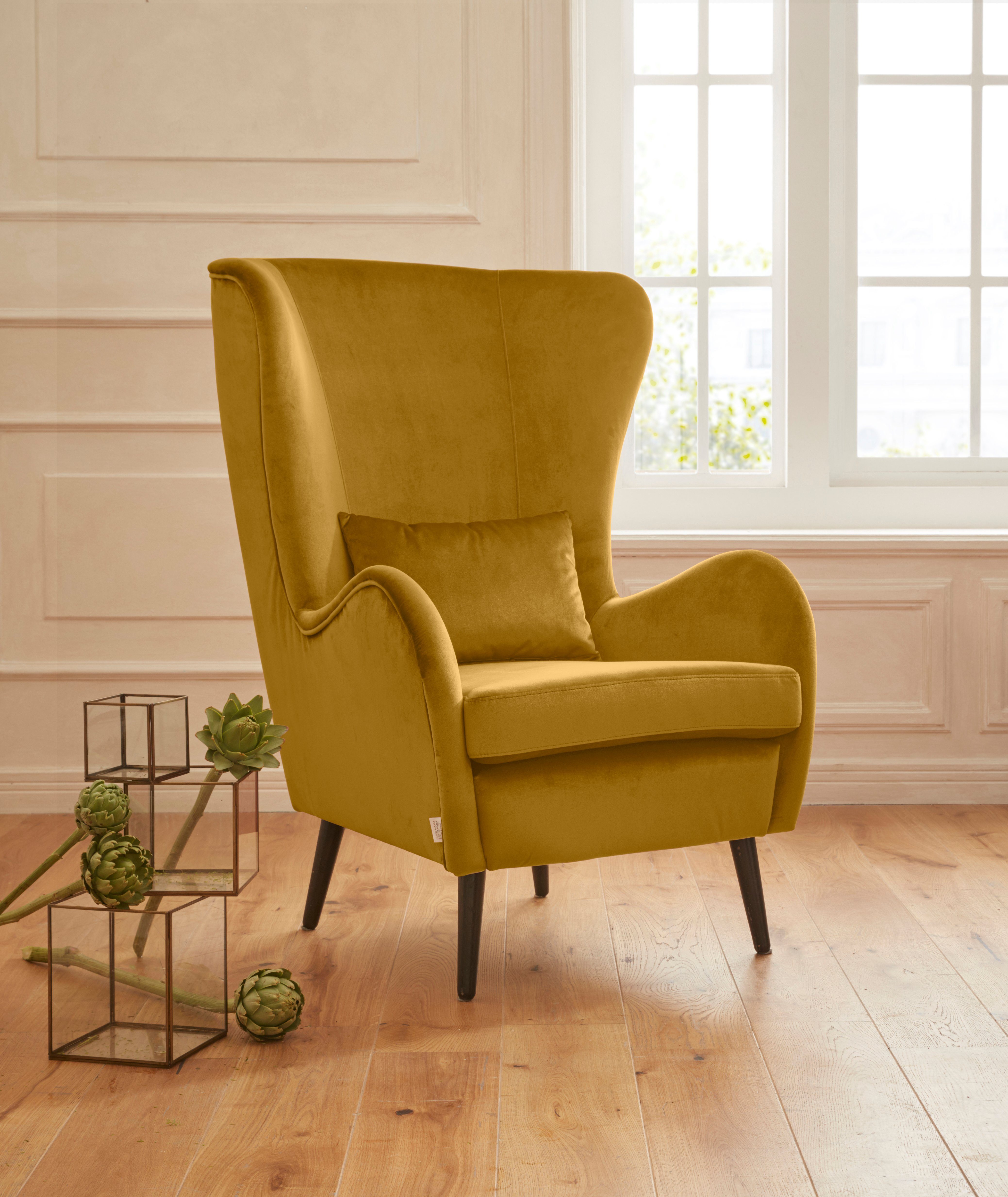Guido Maria Kretschmer Home&Living Fauteuil Sallito, oorfauteuil, TV-stoel voor woonkamer, ook in velours cord