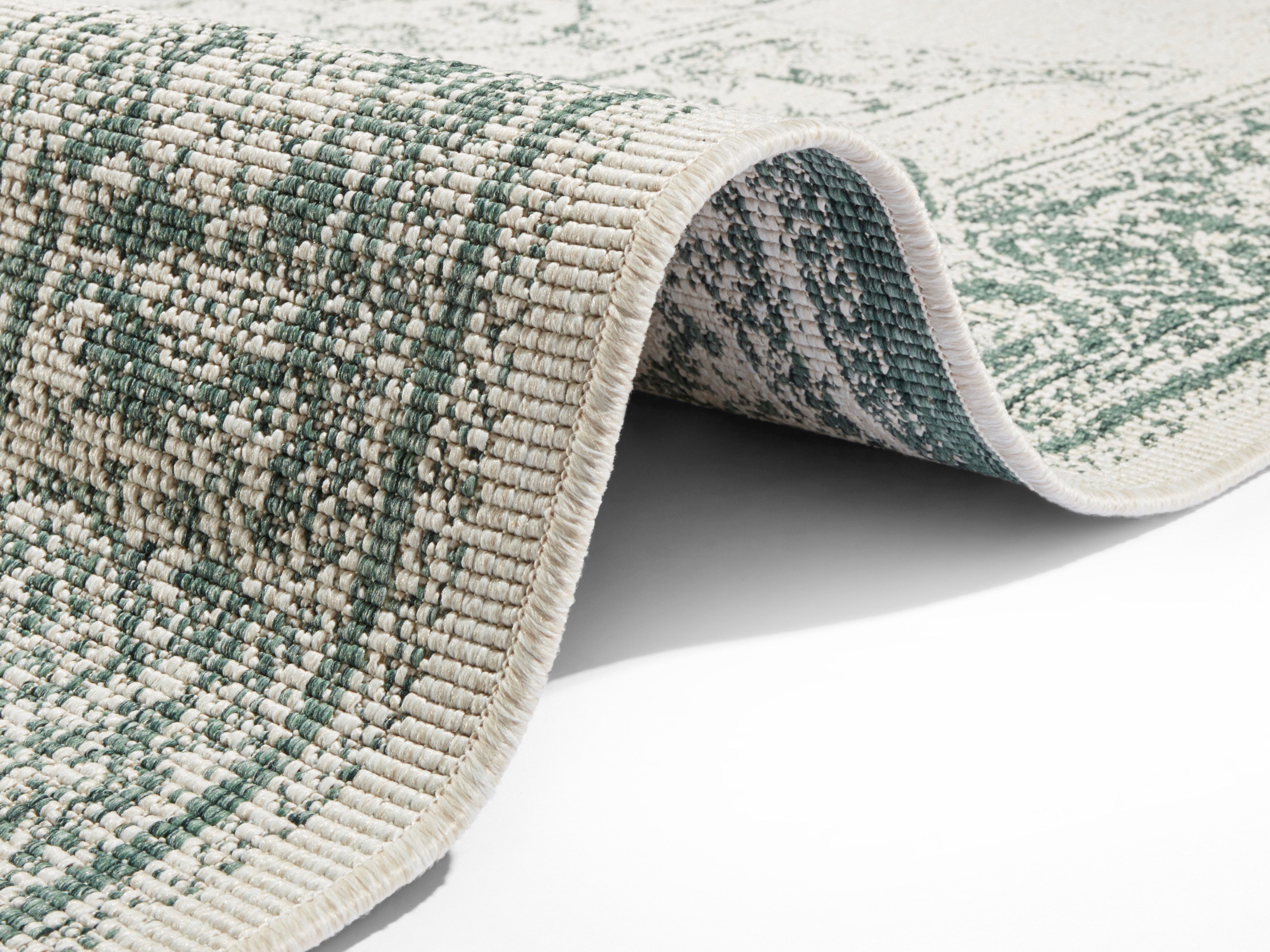 NORTHRUGS Vloerkleed Borbon tweezijdig te gebruiken kleed Geschikt voor binnen en buiten, weerbestendig, balkon, tuin, woonkamer, waterbestendig