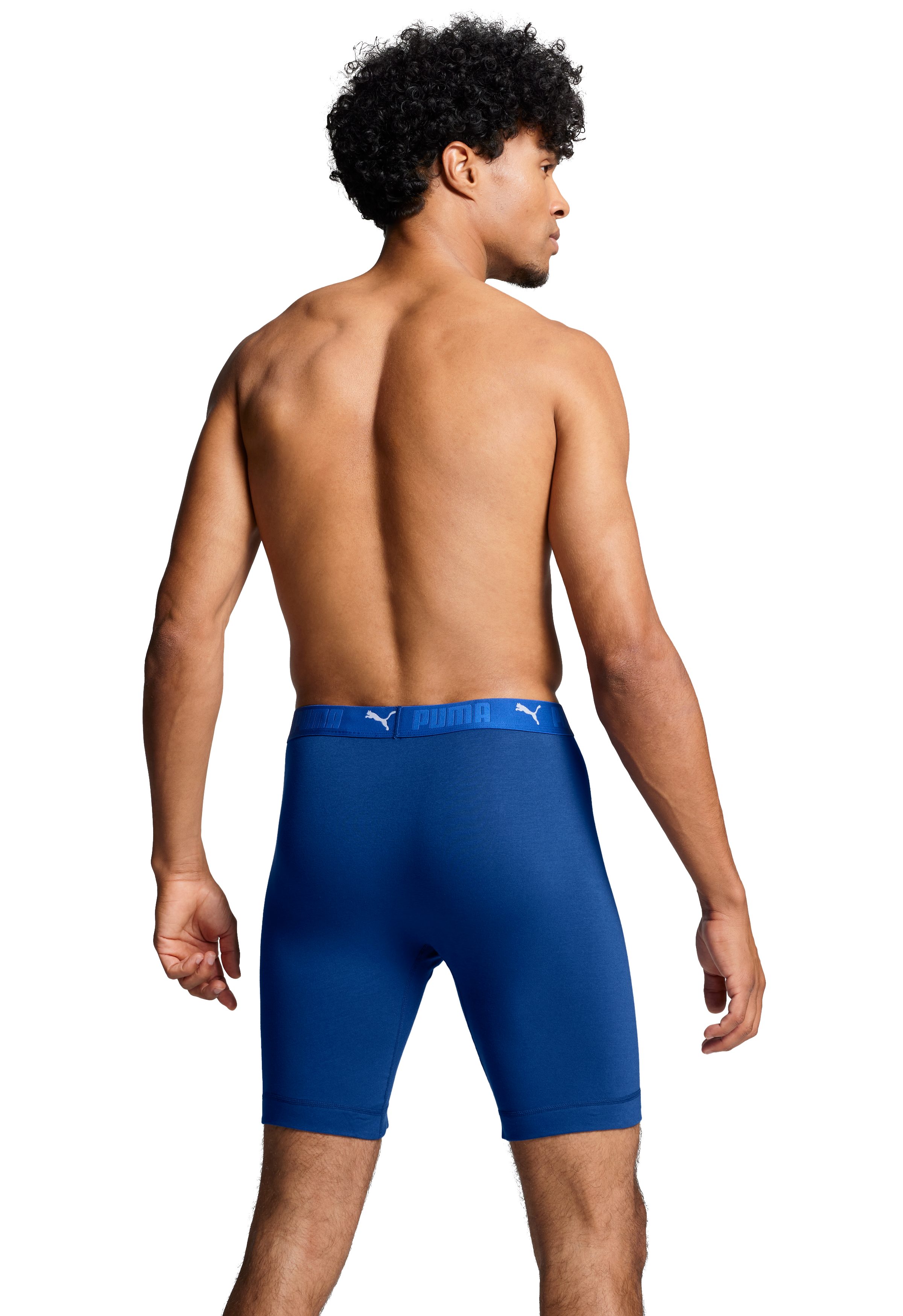PUMA Boxershort PUMA MEN SPORT COTTON LONG BOXERS 2P (2 stuks, Set van 2)