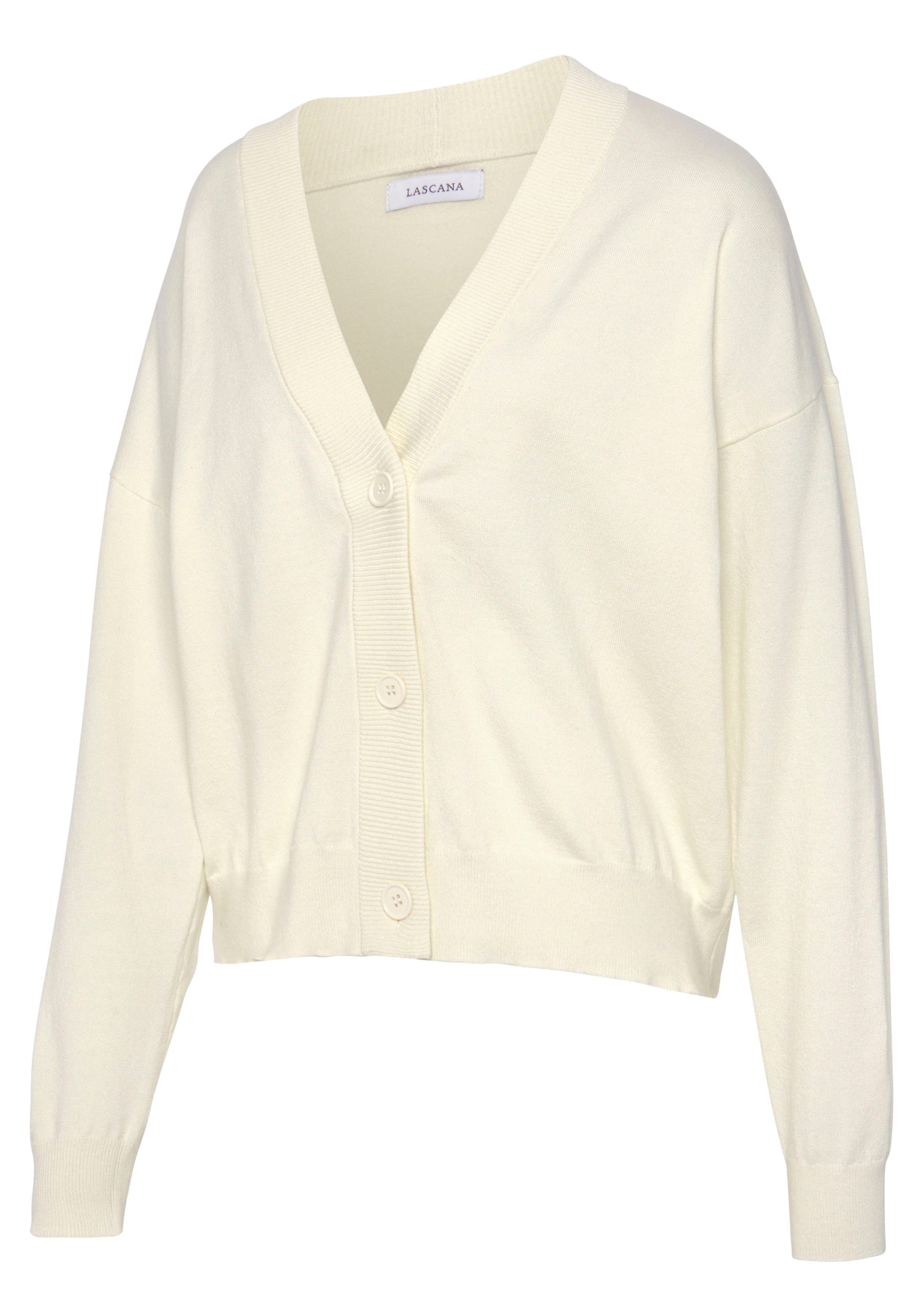 Lascana Vest -lounge jas in korte vorm loungewear