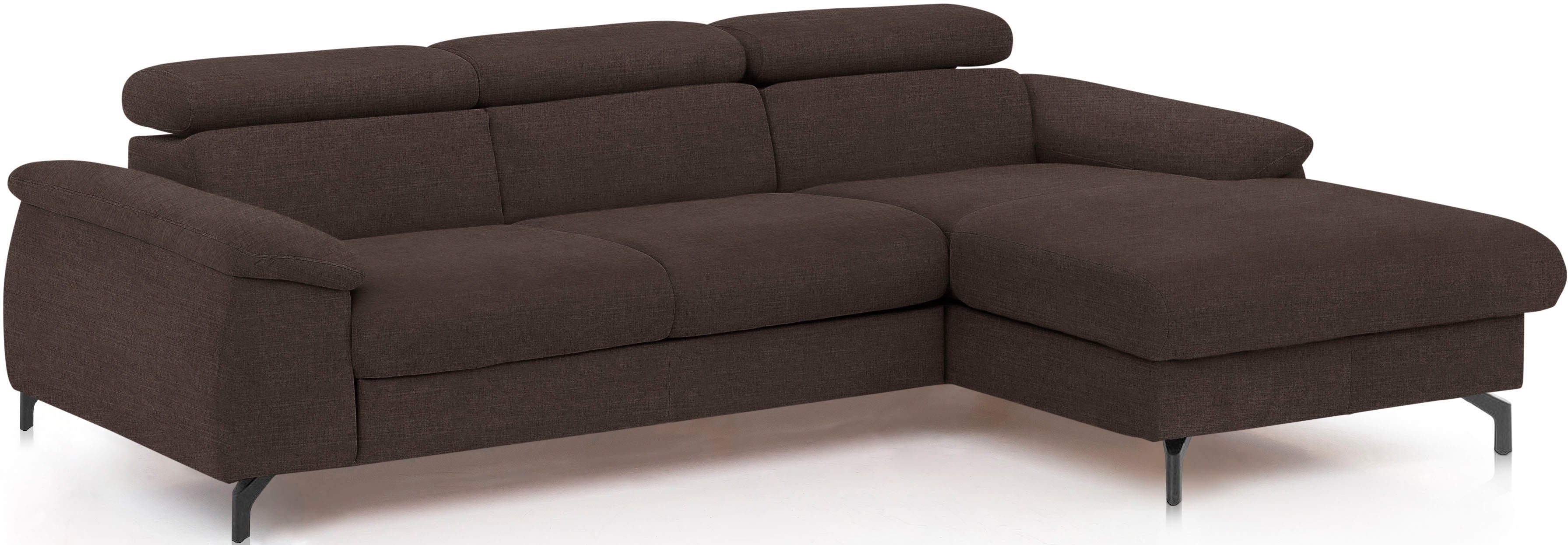 COTTA Zithoek Kitty L-vorm, B: 242 resp. 100 cm (set: hoekbank & hocker) (set)