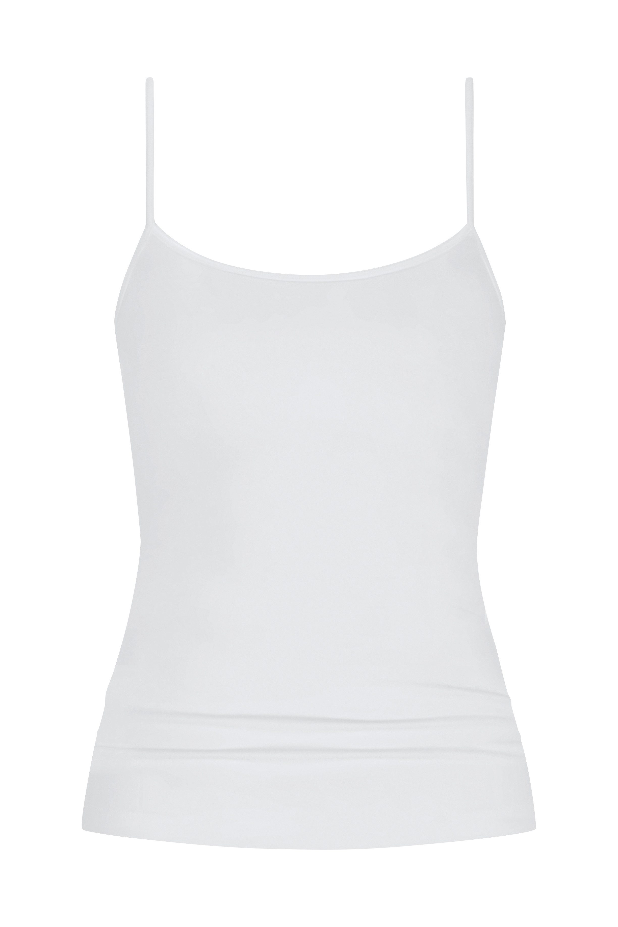 Mey Top met spaghettibandjes SERIE COTTON PURE Ronde halslijn, ademend