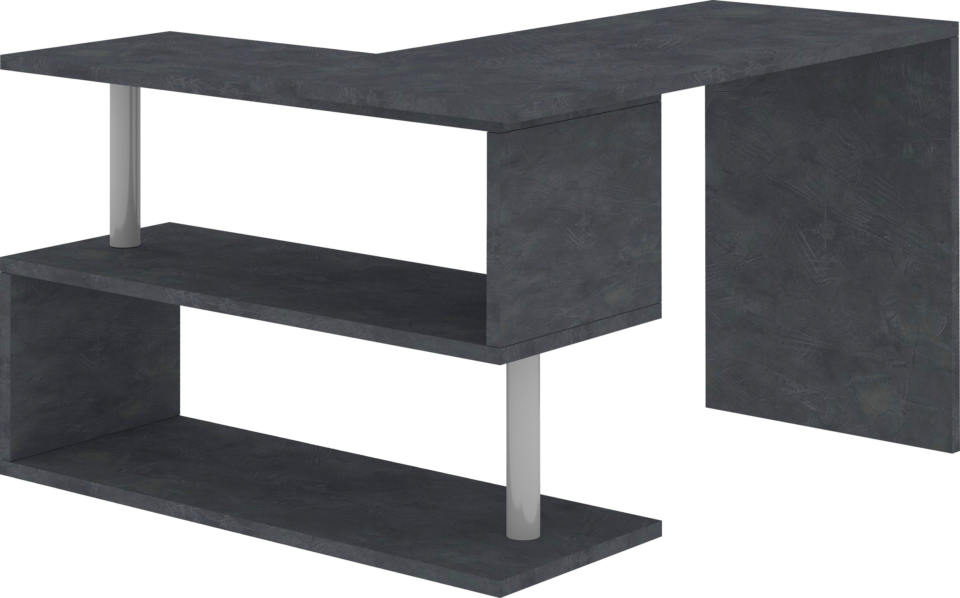 INOSIGN Bureau Volta, Made in Italy multifunctioneel - als computertafel, hoekbureau of sideboard