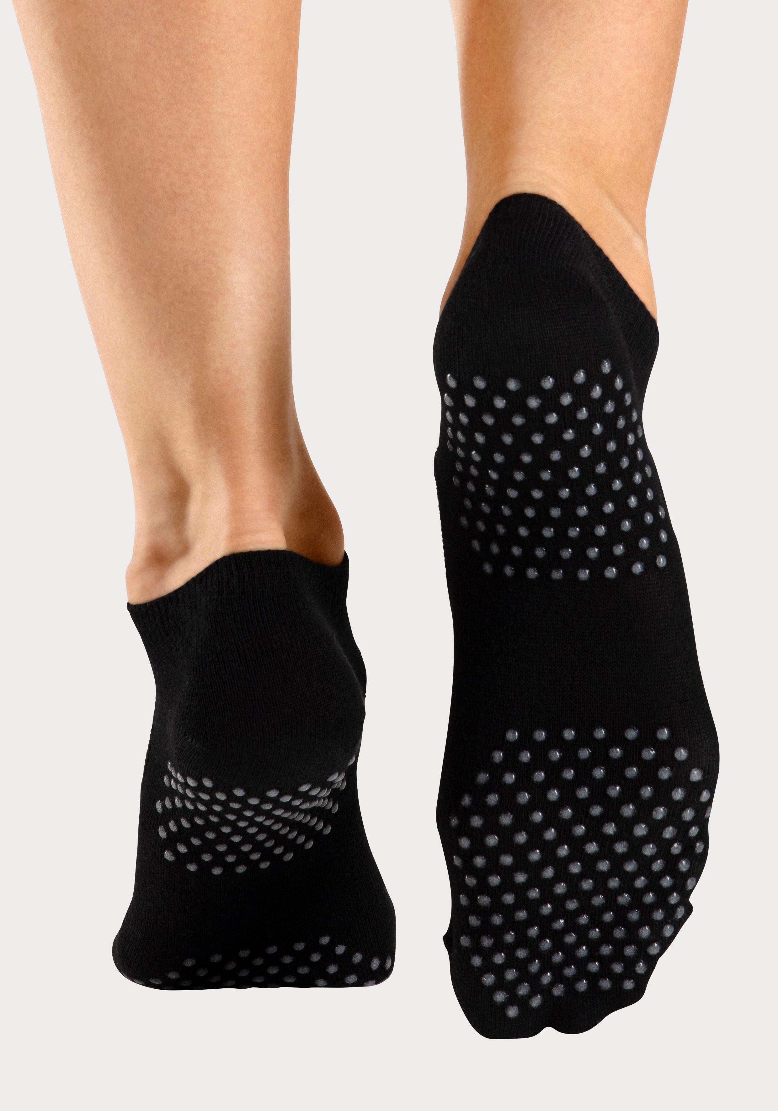 active by Lascana ABS-sokken met uitsparing op de wreef (set 3 paar)