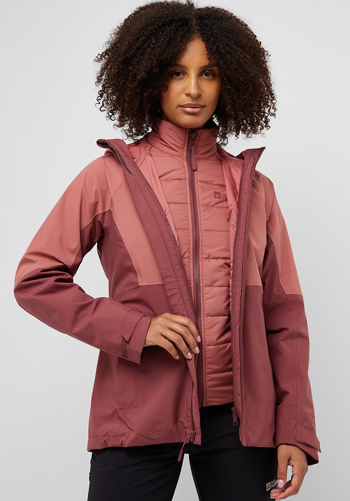Jack Wolfskin Functioneel 3-in-1-jack GLAABACH 3-in-1 JKT W