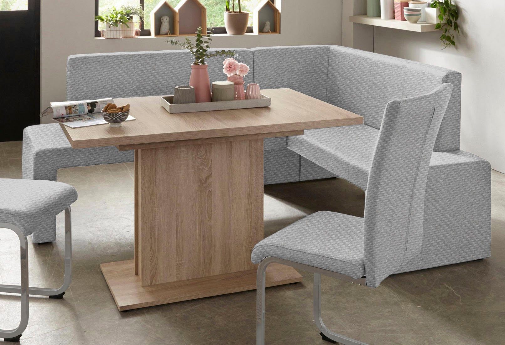 Home affaire Vrijdragende stoel Alex Stoel belastbaar tot 120 kg, frame in chroom-look (set, 2 stuks)