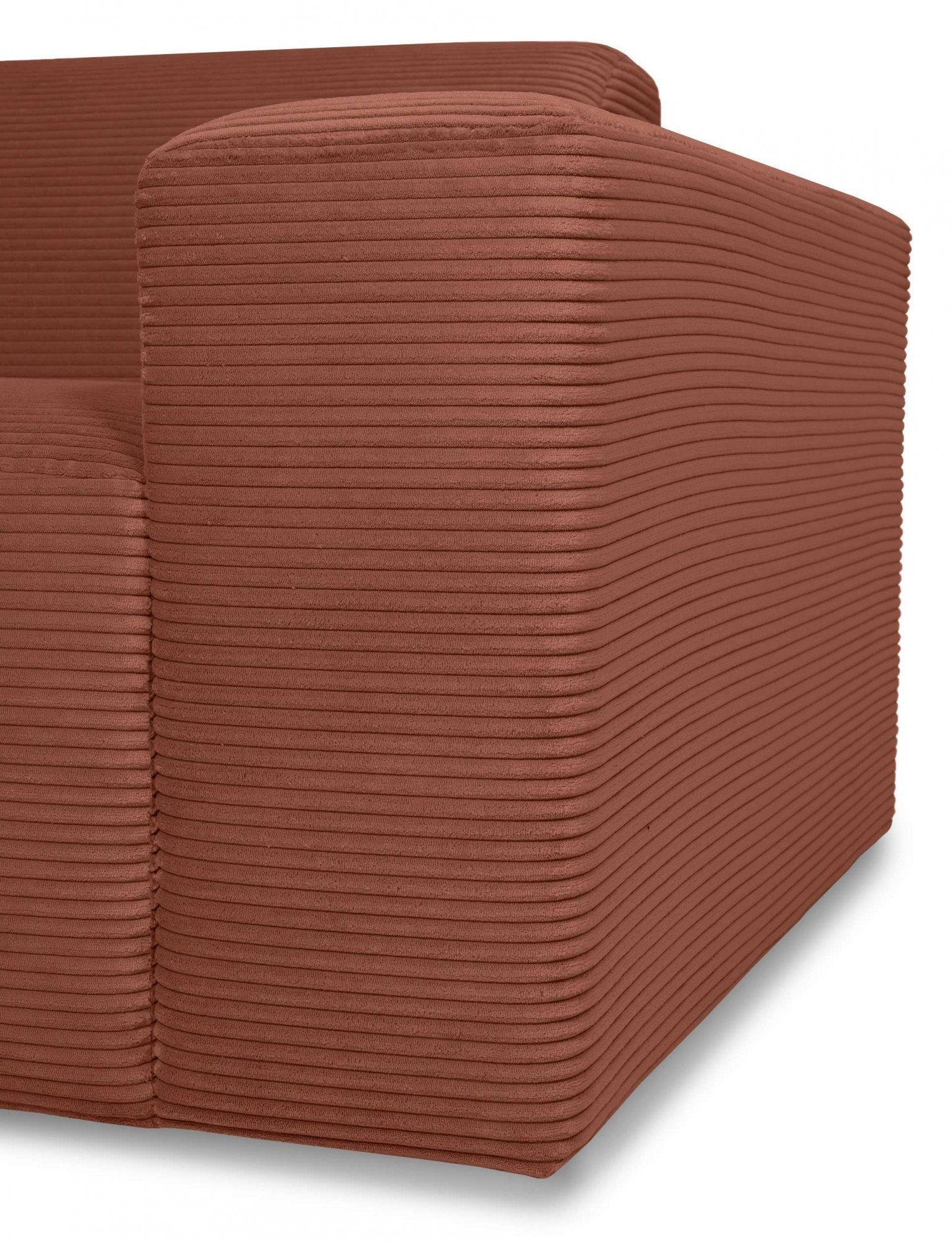 INOSIGN 3-zitsbank Koa, 228 cm, modulair bankstel in webstof, cord Designbank in corduroy, zachte lounge-zitcomfort