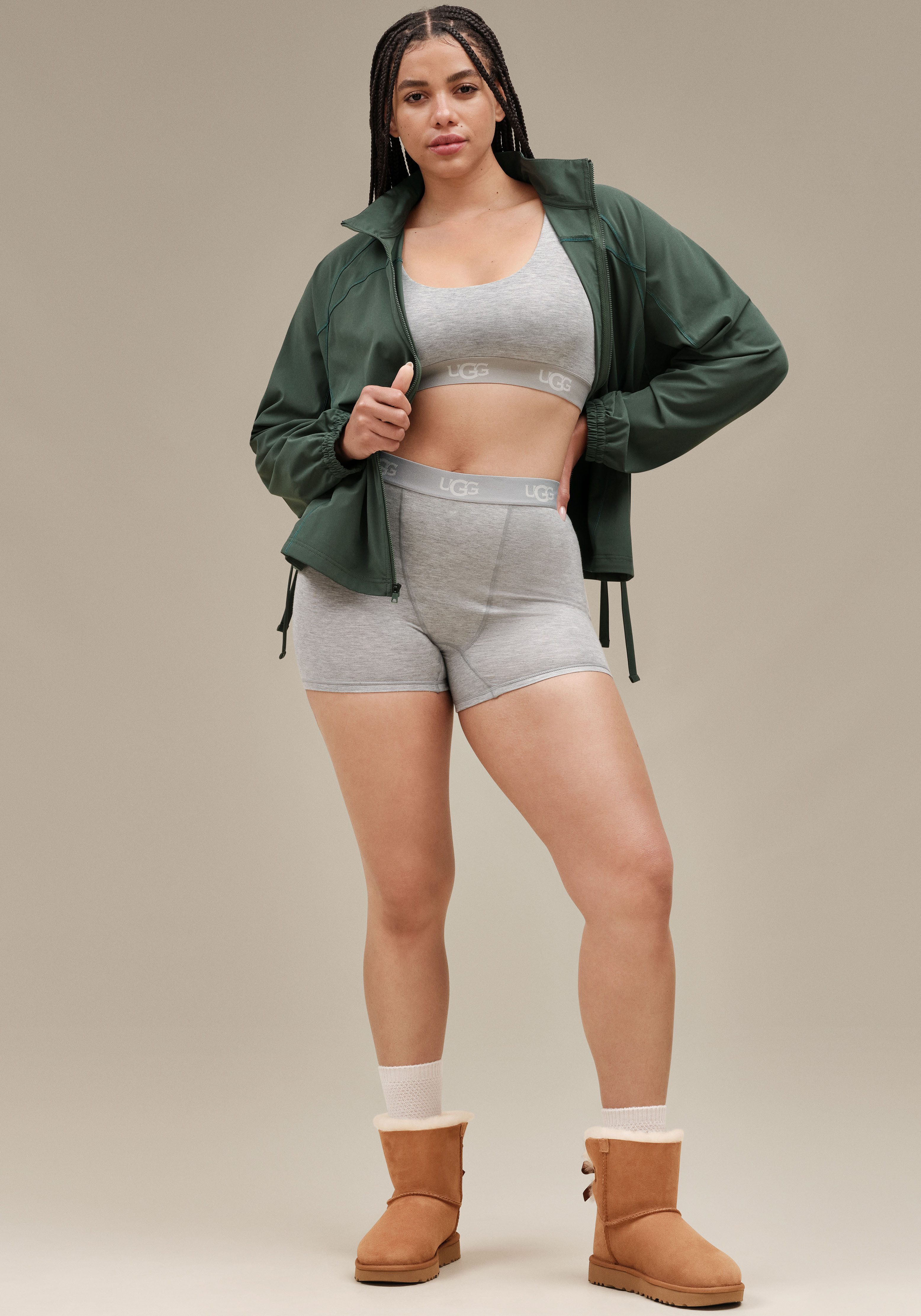 UGG Boxershort Alexiah Boy Short met elastische logo-tailleband