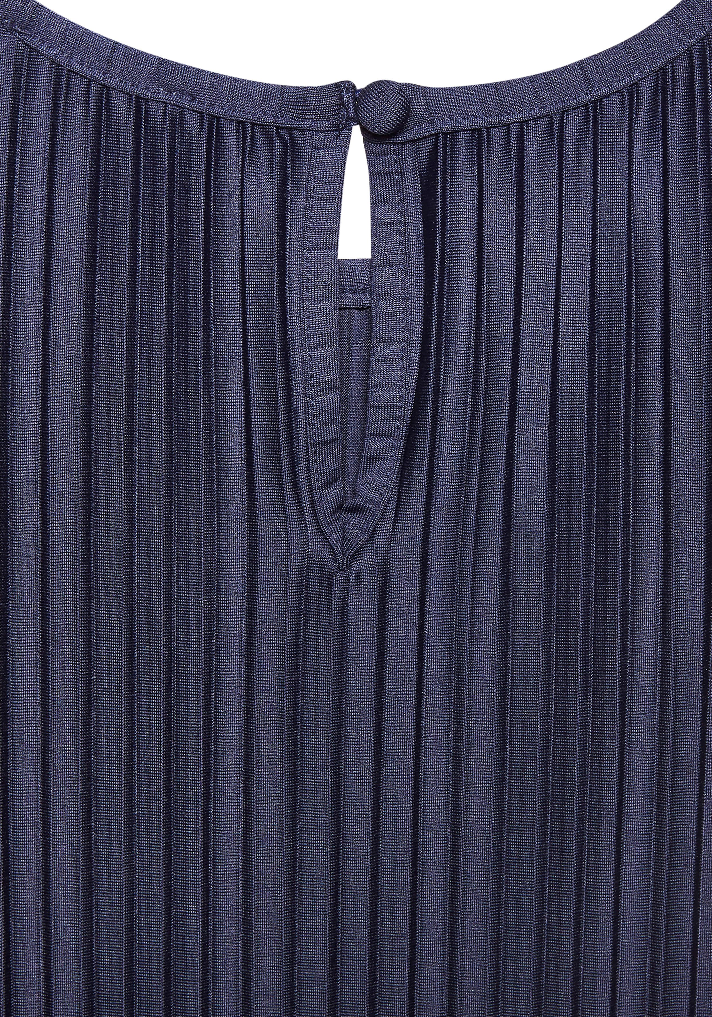 Lascana Plisséjurk in midilengte, jurk met bandjes, zomerjurk