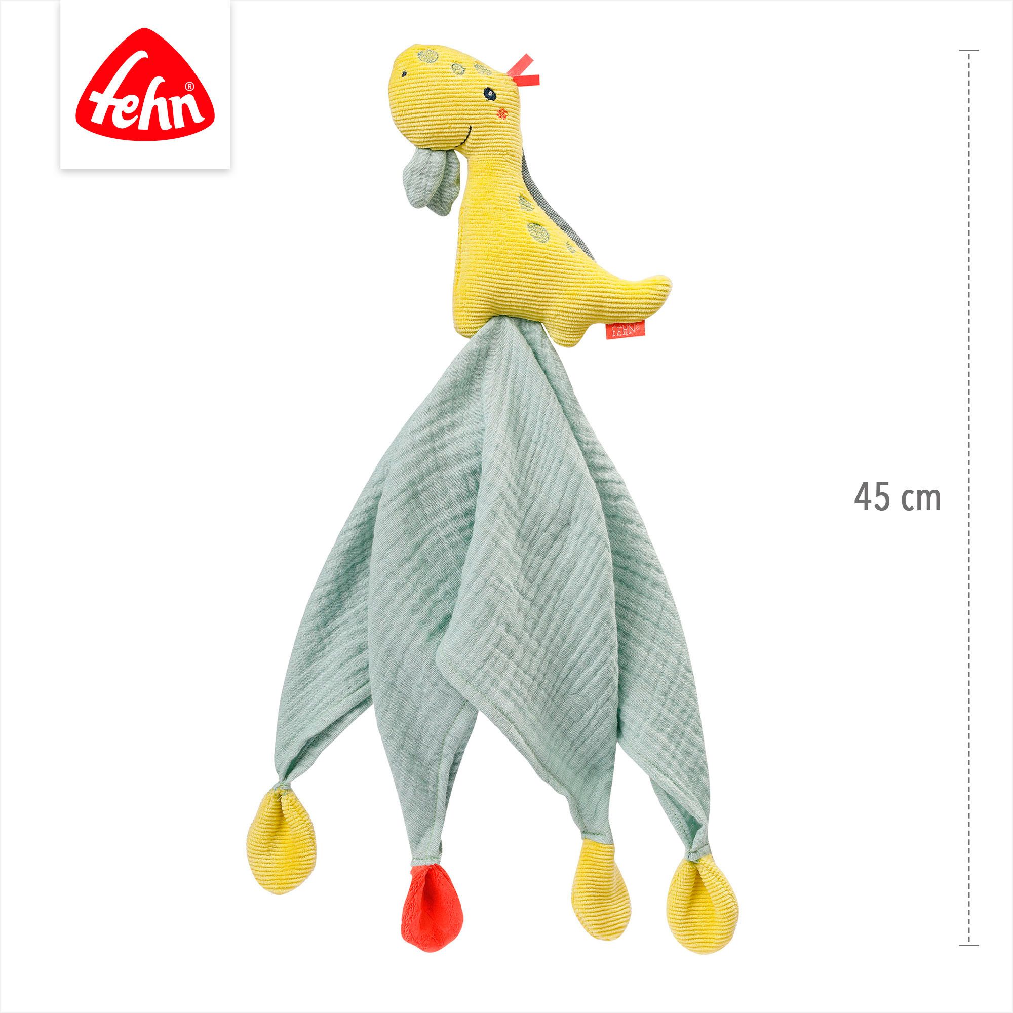 Fehn Knuffeldoekje Happy Dino, knuffeldoekje
