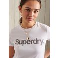 superdry t-shirt core t-shirt met logo wit