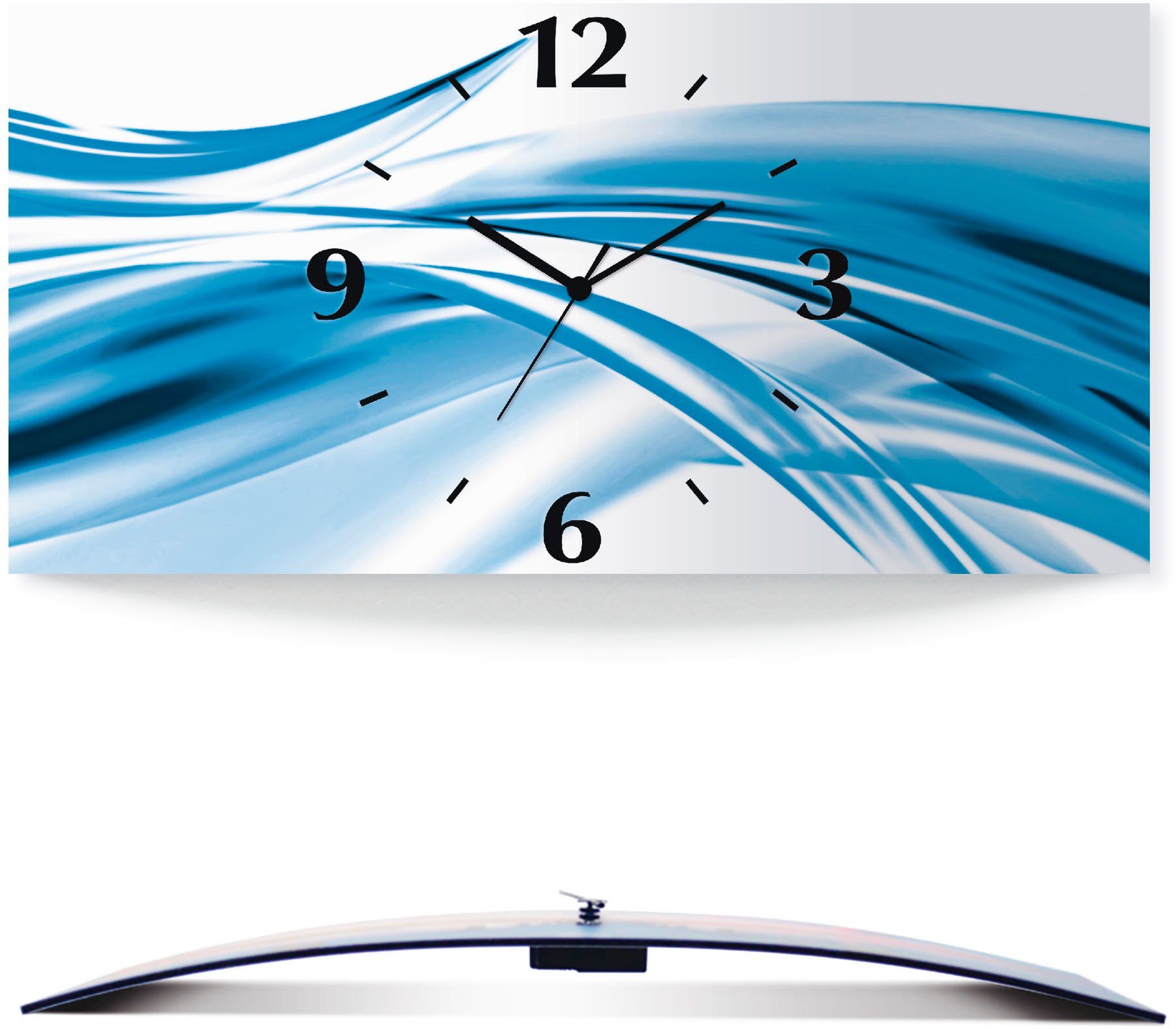 Artland Wandklok Mooie golf - abstract 3d-look geschulpt, met kwarts- of radiografisch uurwerk, verschillende maten
