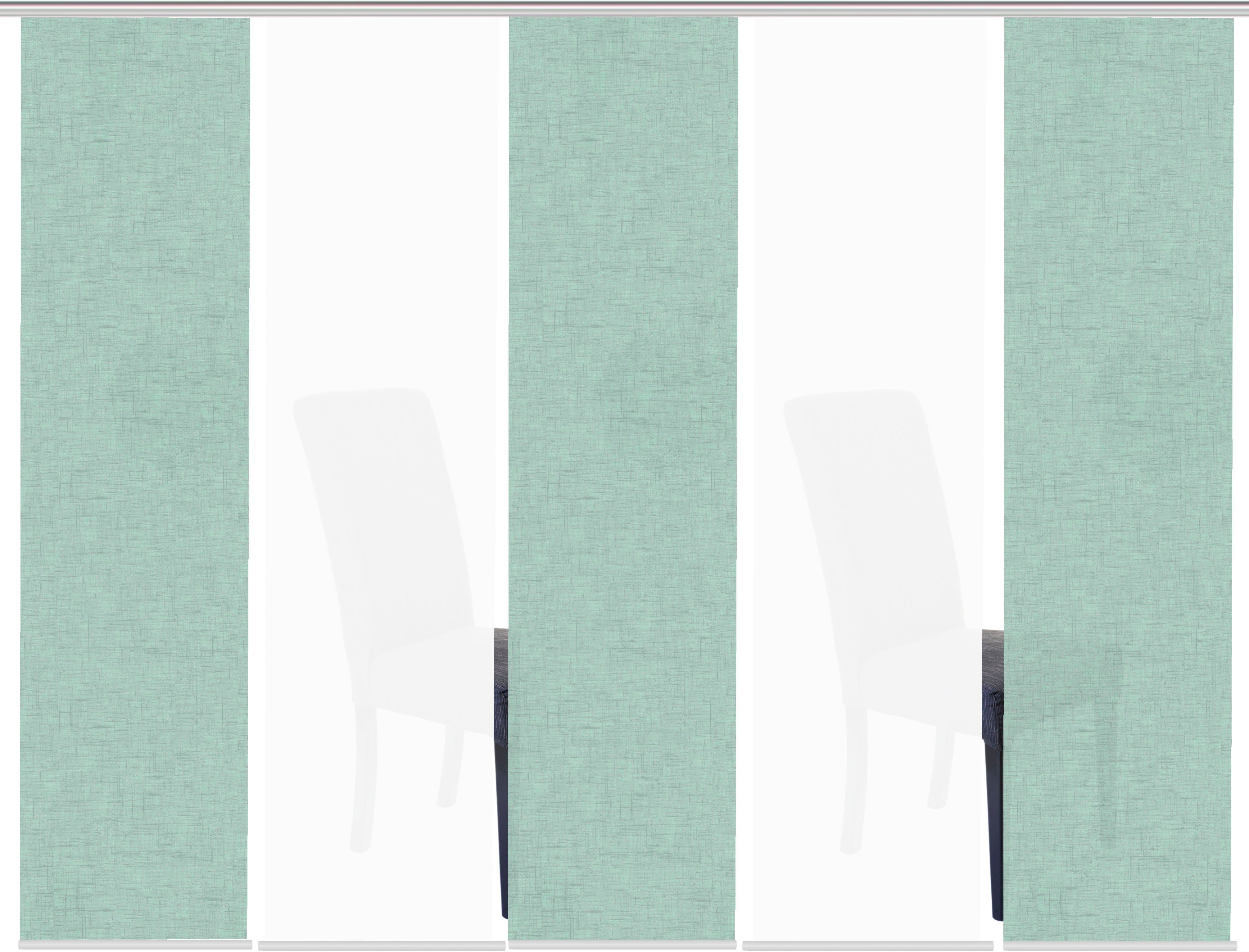 HOME WOHNIDEEN Paneelgordijn PIVE set van 5 Paneelgordijn Digidruk 5-delige set PIVE (5 stuks)
