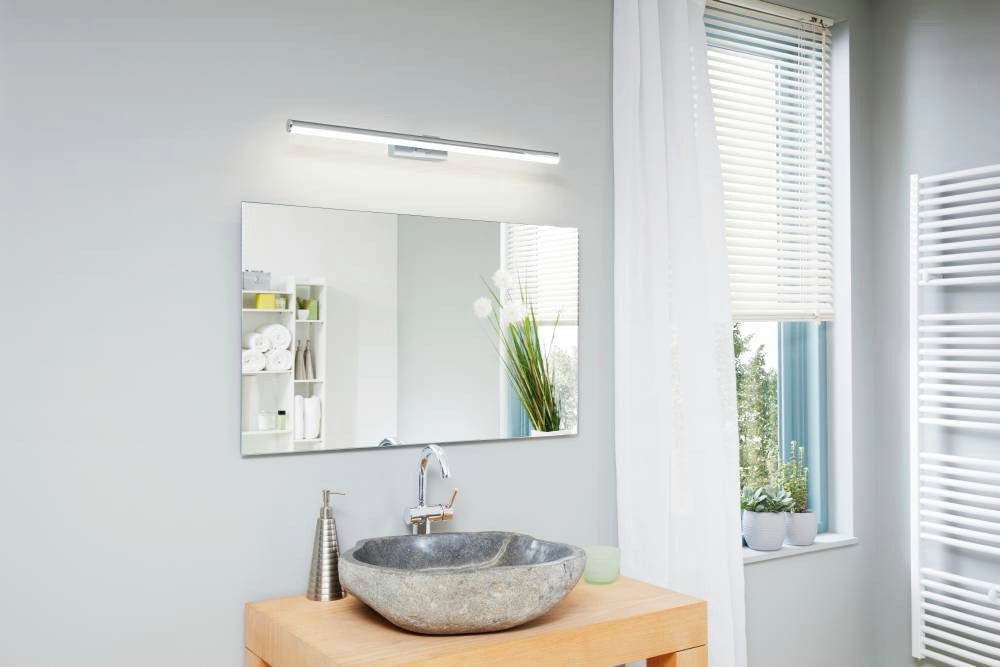 EGLO Wandlamp VADUMI spiegel lamp, badkamer lamp, LED, chroom, wit, IP44