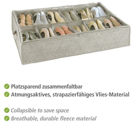 WENKO Onderbedlade Balance voor schoenen, van ademend en duurzaam viltmateriaal