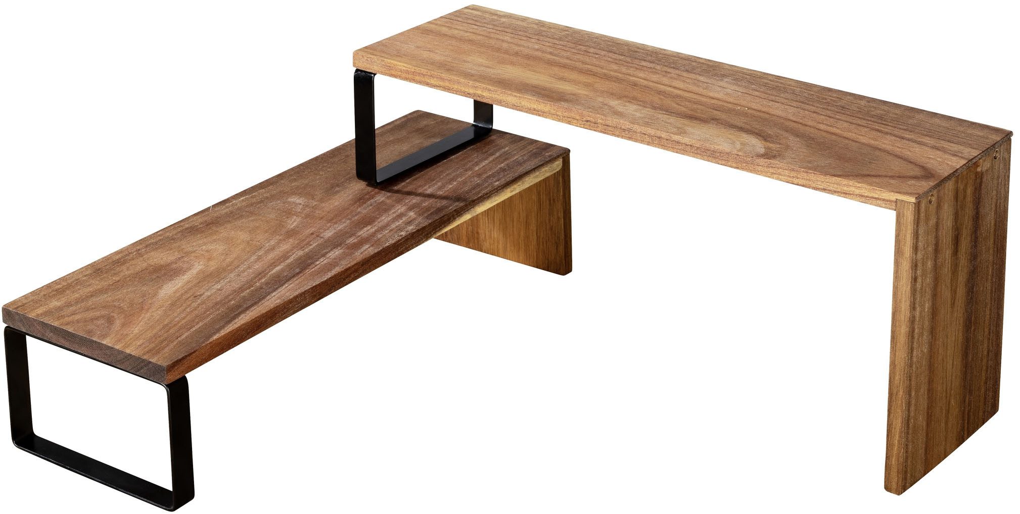 WENKO Keukenrek Model Vali Acacia (2 stuks)