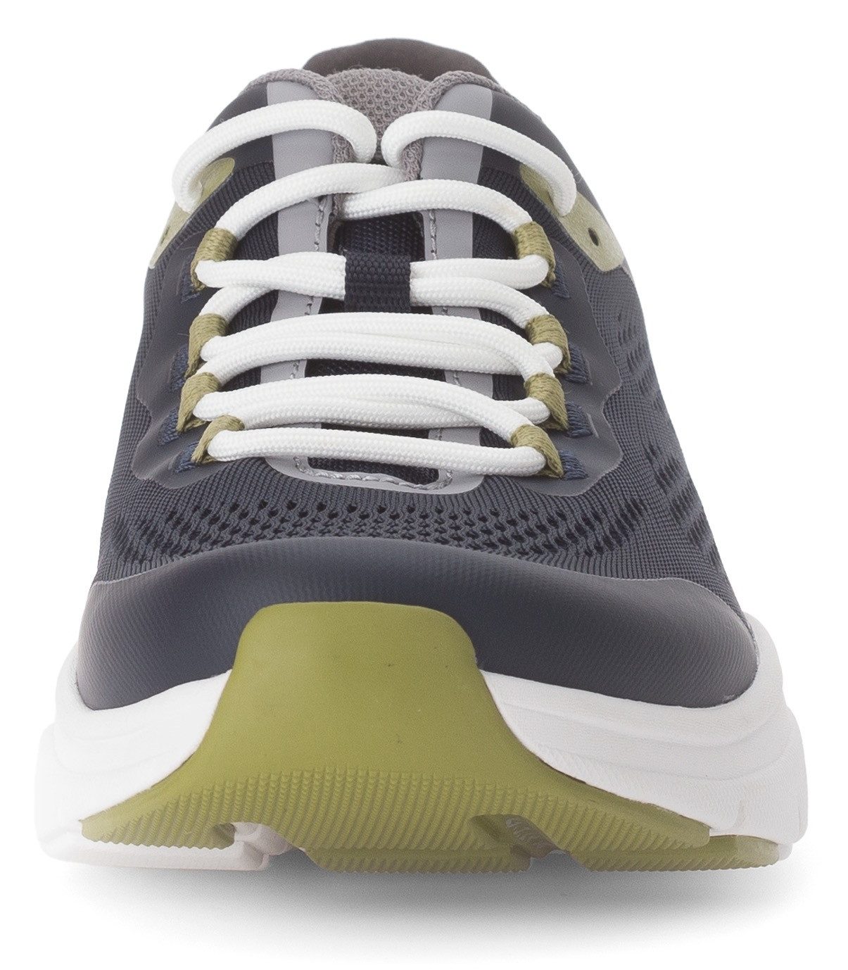 Gabor Rollingsoft Sneakers met sleehak , vrijetijdsschoen, lage schoen, veterschoen met contrastafwerkingen, breedte g