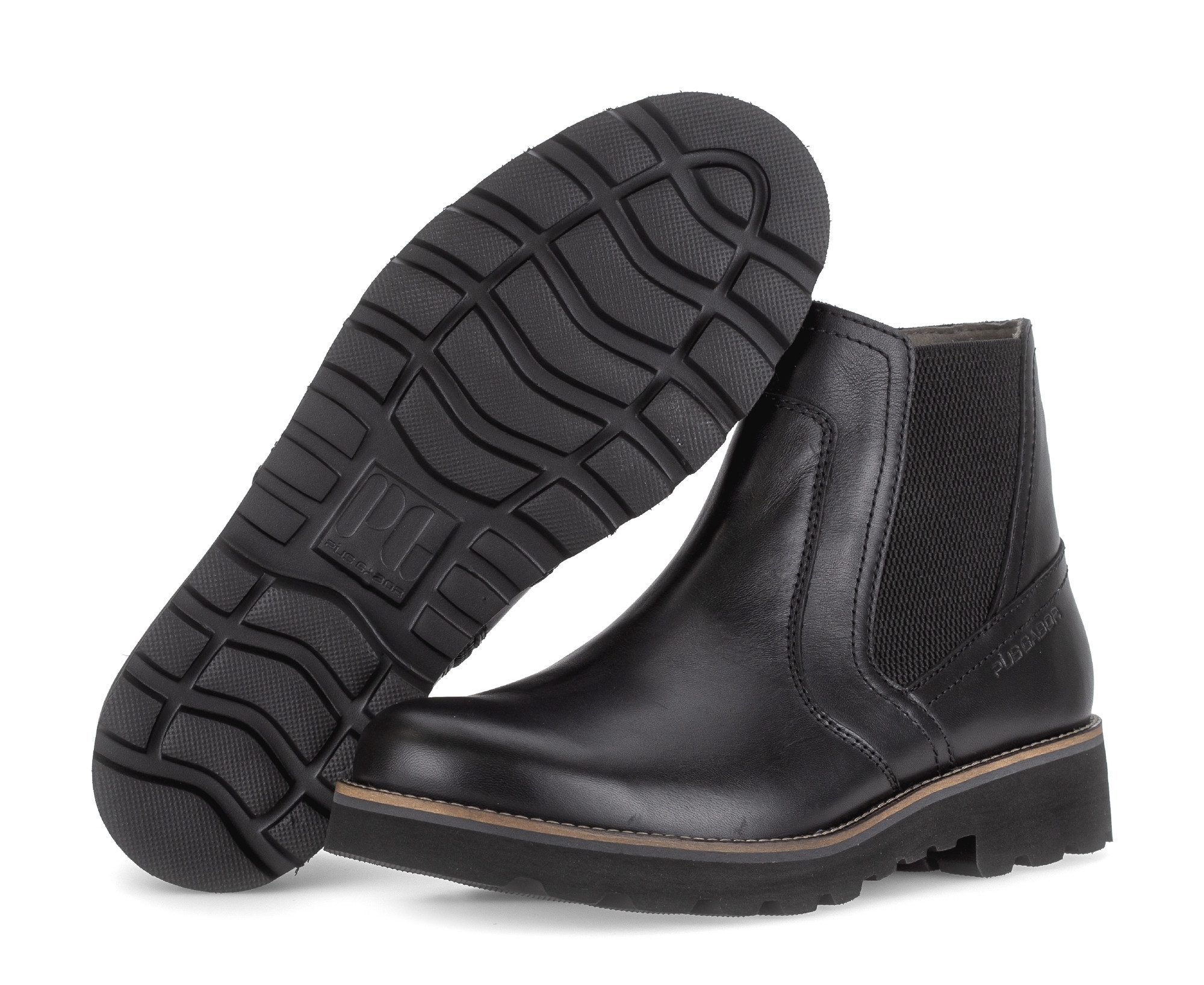 Pius Gabor Chelsea-boots , enkellaars, zakenschoen met siernaden, schoenwijdte g (= wijd)