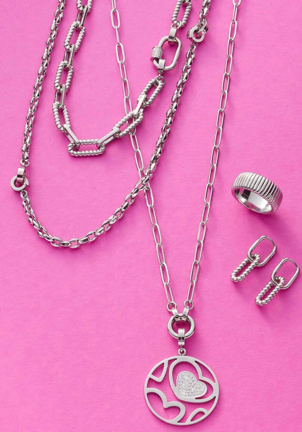 LEONARDO Bedelketting Halsketting Romea Clip&Mix, 023272, 023273
