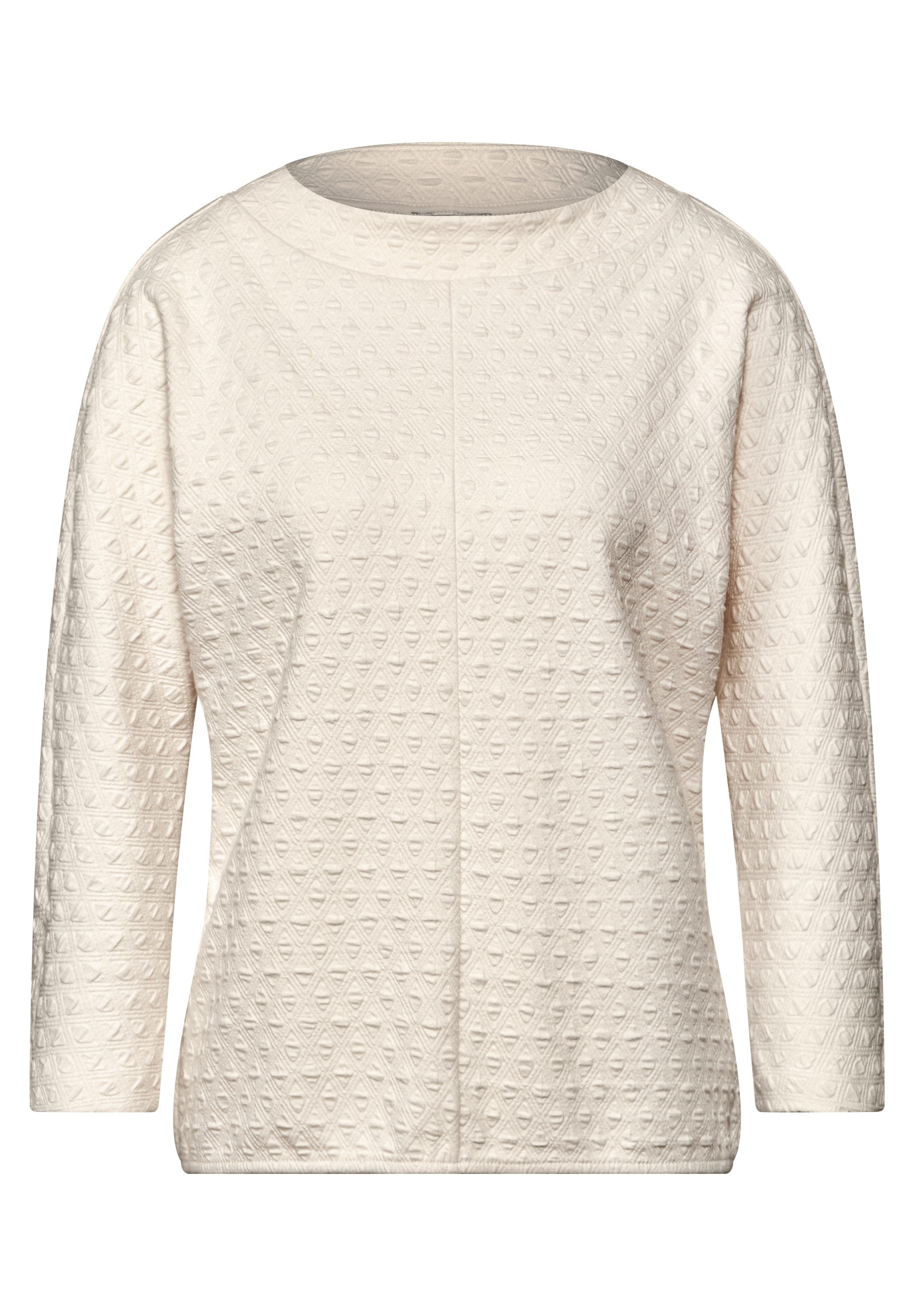 STREET ONE Shirt met 3/4 mouwen met structuurpatroon