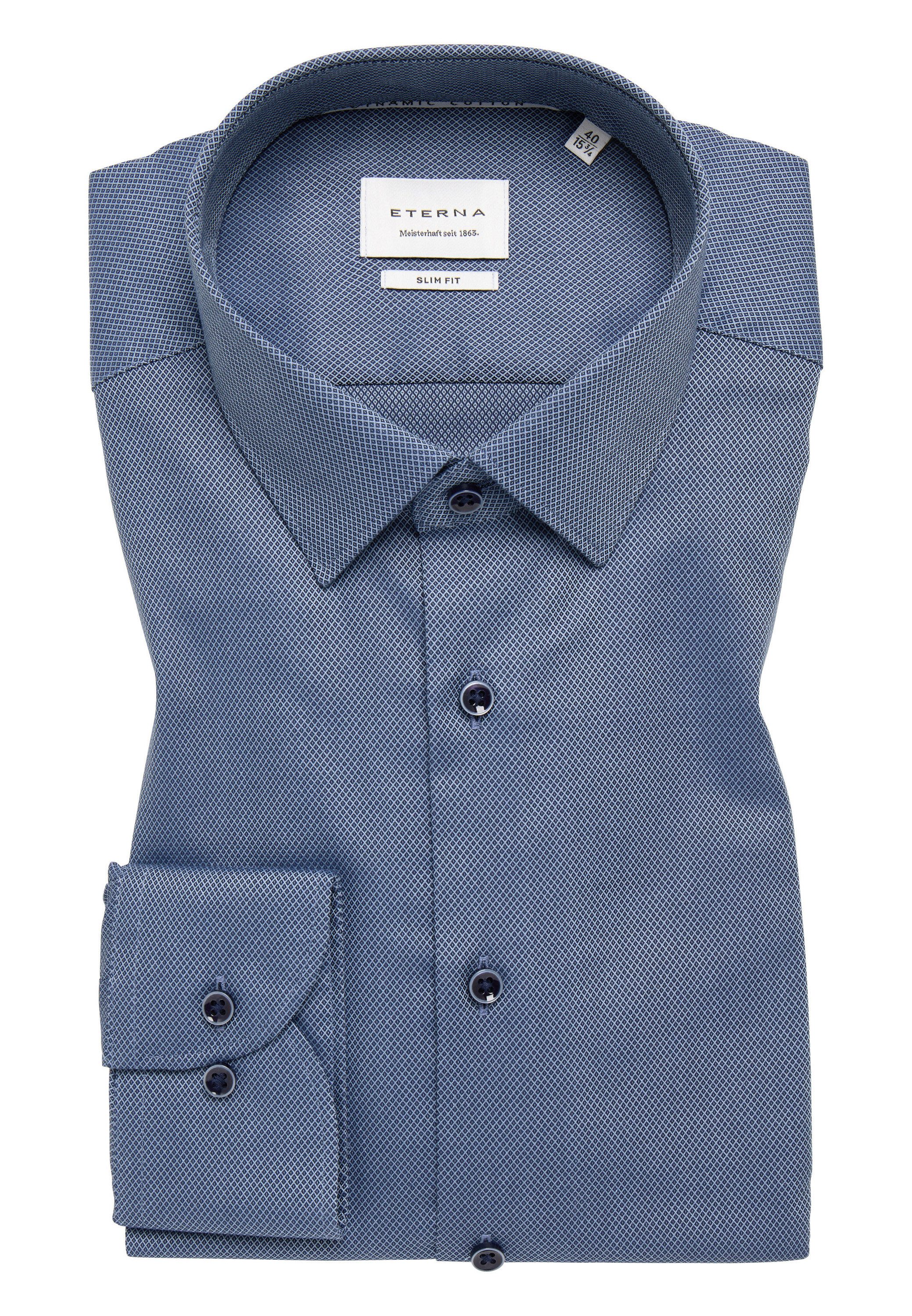 Eterna Overhemd met lange mouwen Slim fit NON IRON (strijkvrij)