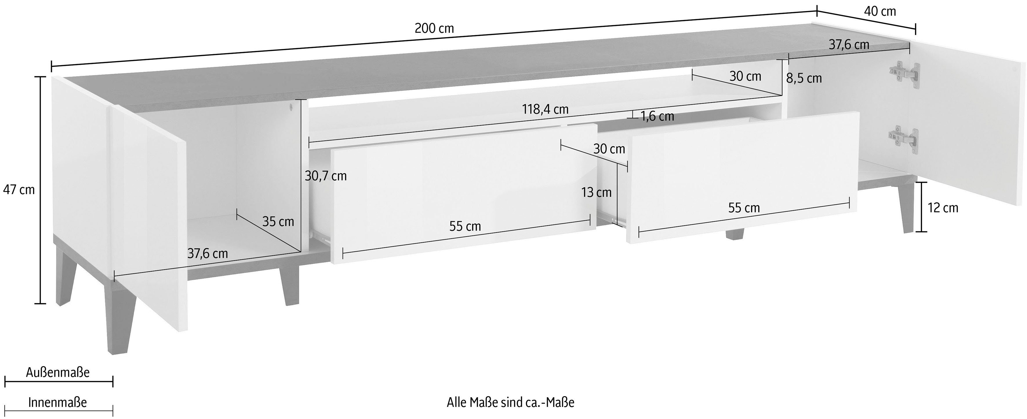 INOSIGN Tv-meubel Sunrise TV-meubel, TV-kast