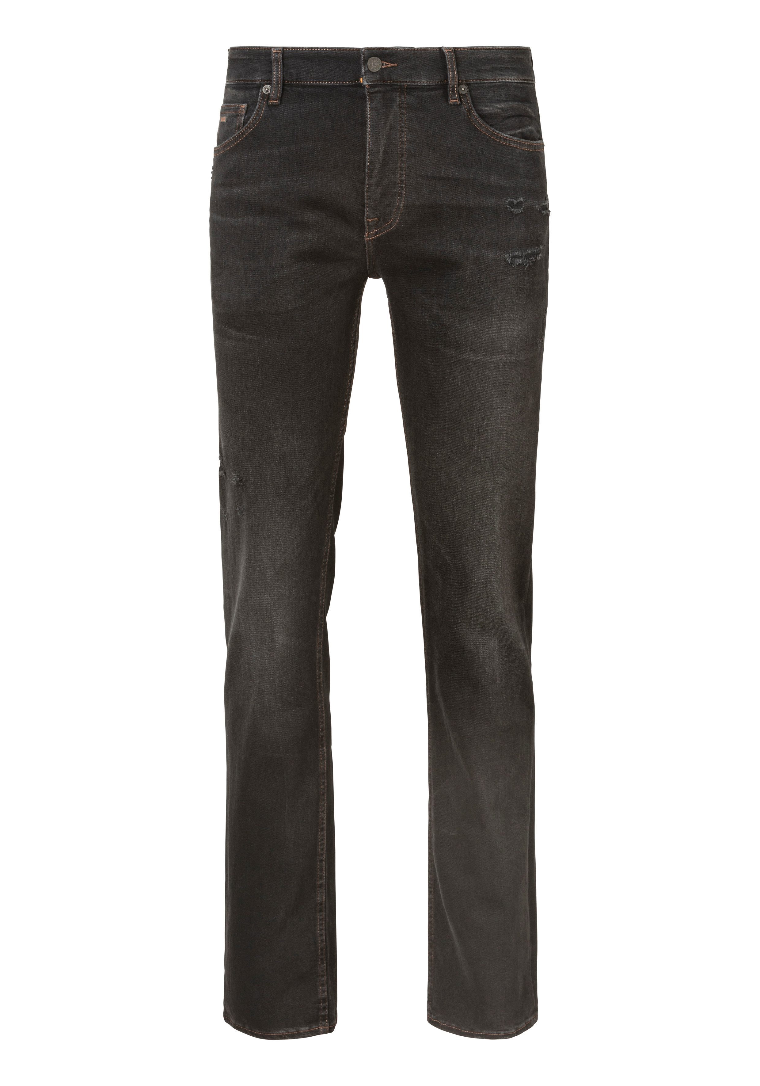Boss Orange Slim fit jeans Delaware BC-C met kleingeldzakje heren slim fit jeans maat 34 grijs