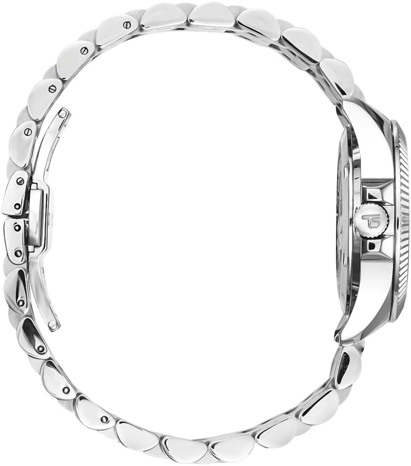 THOMAS SABO Kwartshorloge DIVINE FLOWER Horloge, dameshorloge, stalen band, analoog, dag, zirkonia (synth.)