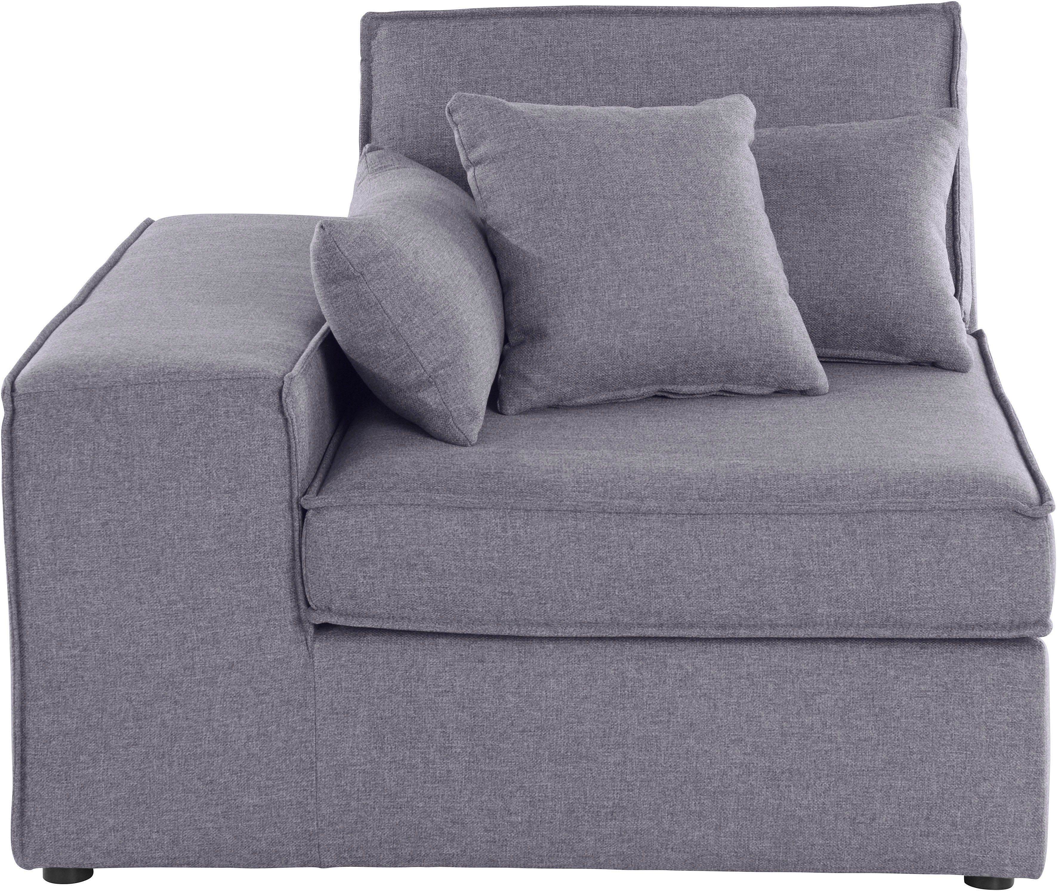 RAUM.ID Sofaelement Florid als deel van een modulaire bank, stevig zitcomfort, ook in cord