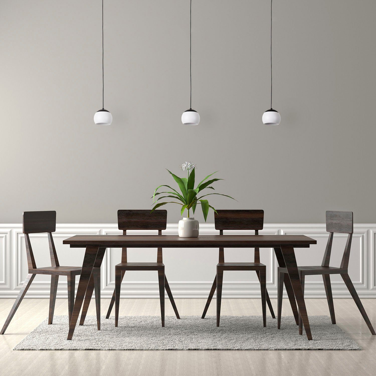 Paco Home Hanglamp Cleo LED pendellamp woonkamer hanglamp eetkamer keukenlamp bol