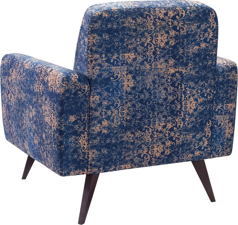 exxpo - sofa fashion Fauteuil Side, comfortabele loungestoel met extravagante bekleding