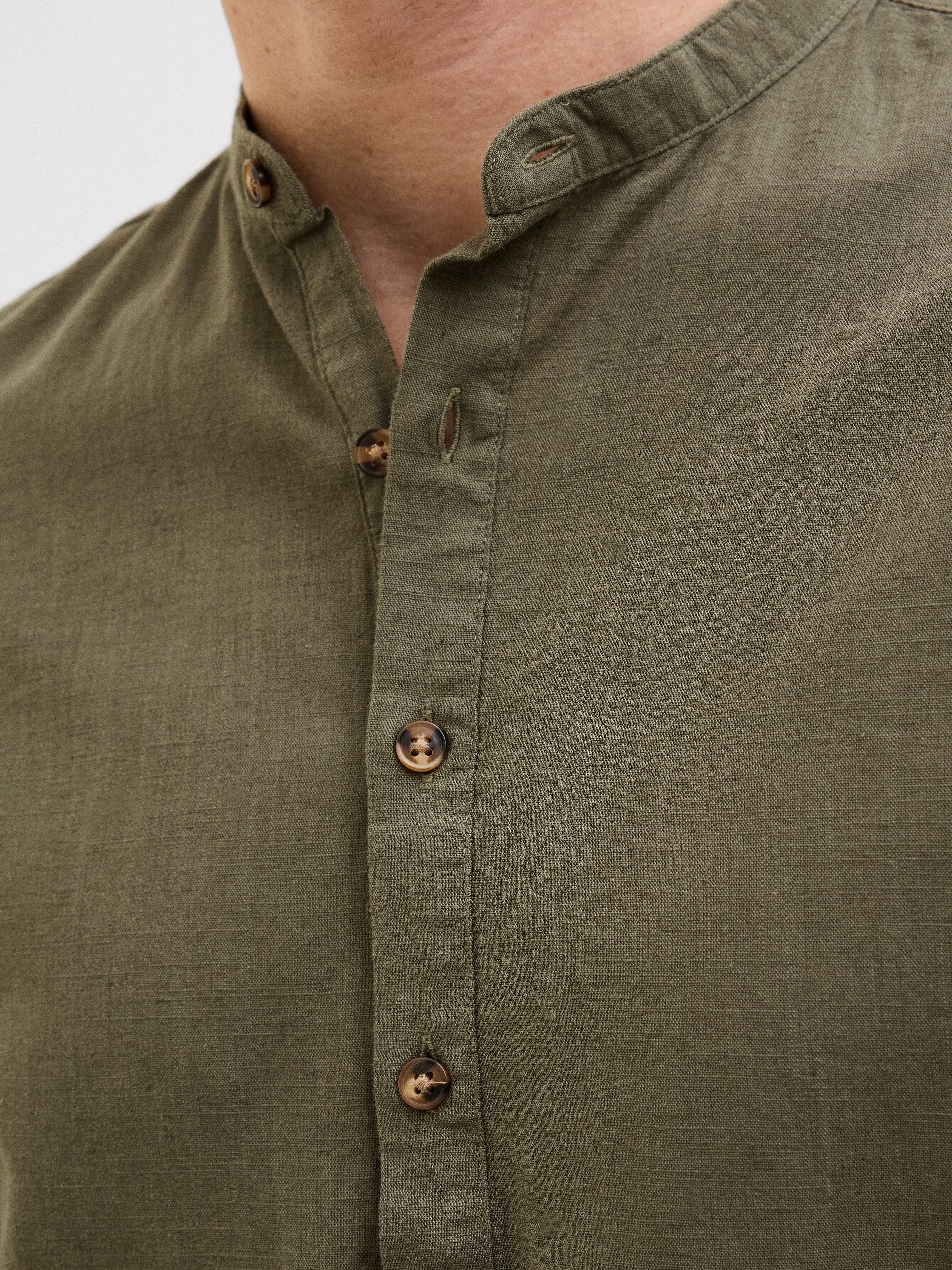 Jack & Jones Overhemd met lange mouwen JJESUMMER HALF PLACKET SHIRT LS SN