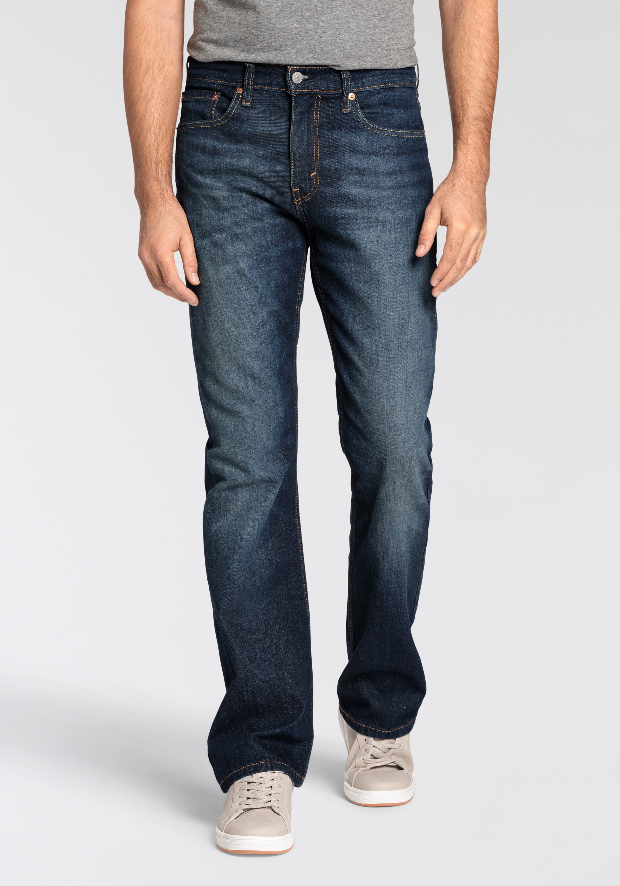 Levi's Bootcut jeans 527 SLIM BOOT CUT heren bootcut jeans maat 31 blauw