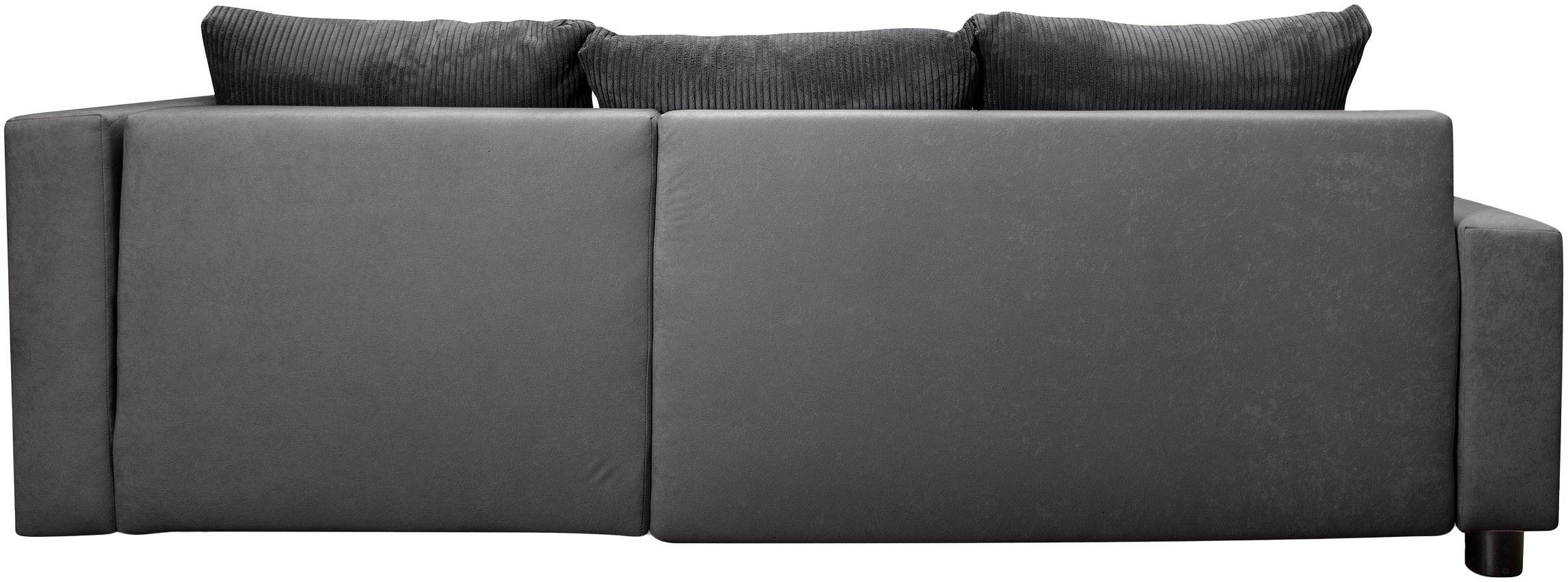 COLLECTION AB Hoekbank Parma L-vorm met slaapfunctie en bedlade, inclusief kussens, bonell-federkern