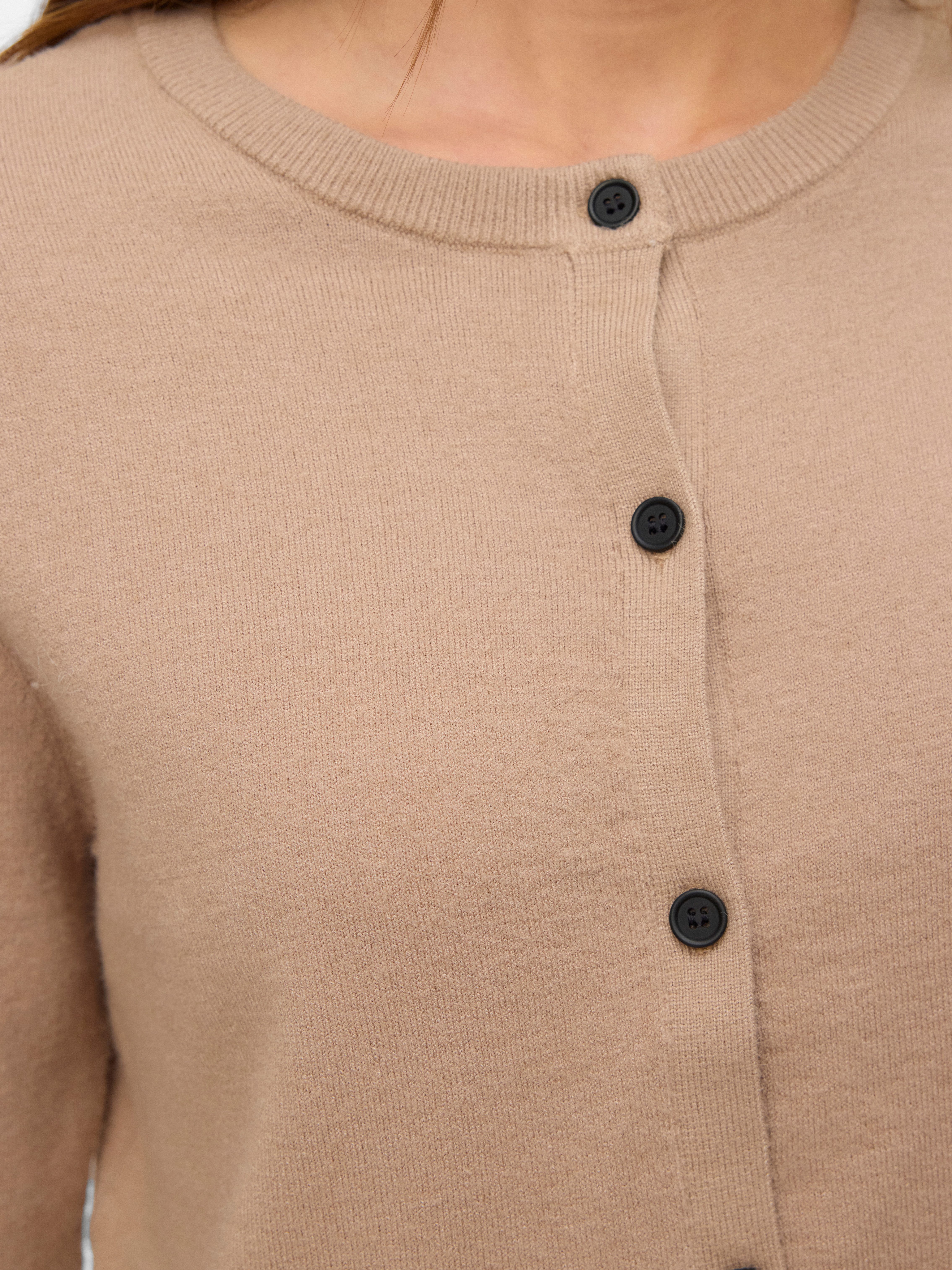 Vero Moda Vest VMVICKY LS O-NECK BUTTON CARDIGAN NOOS