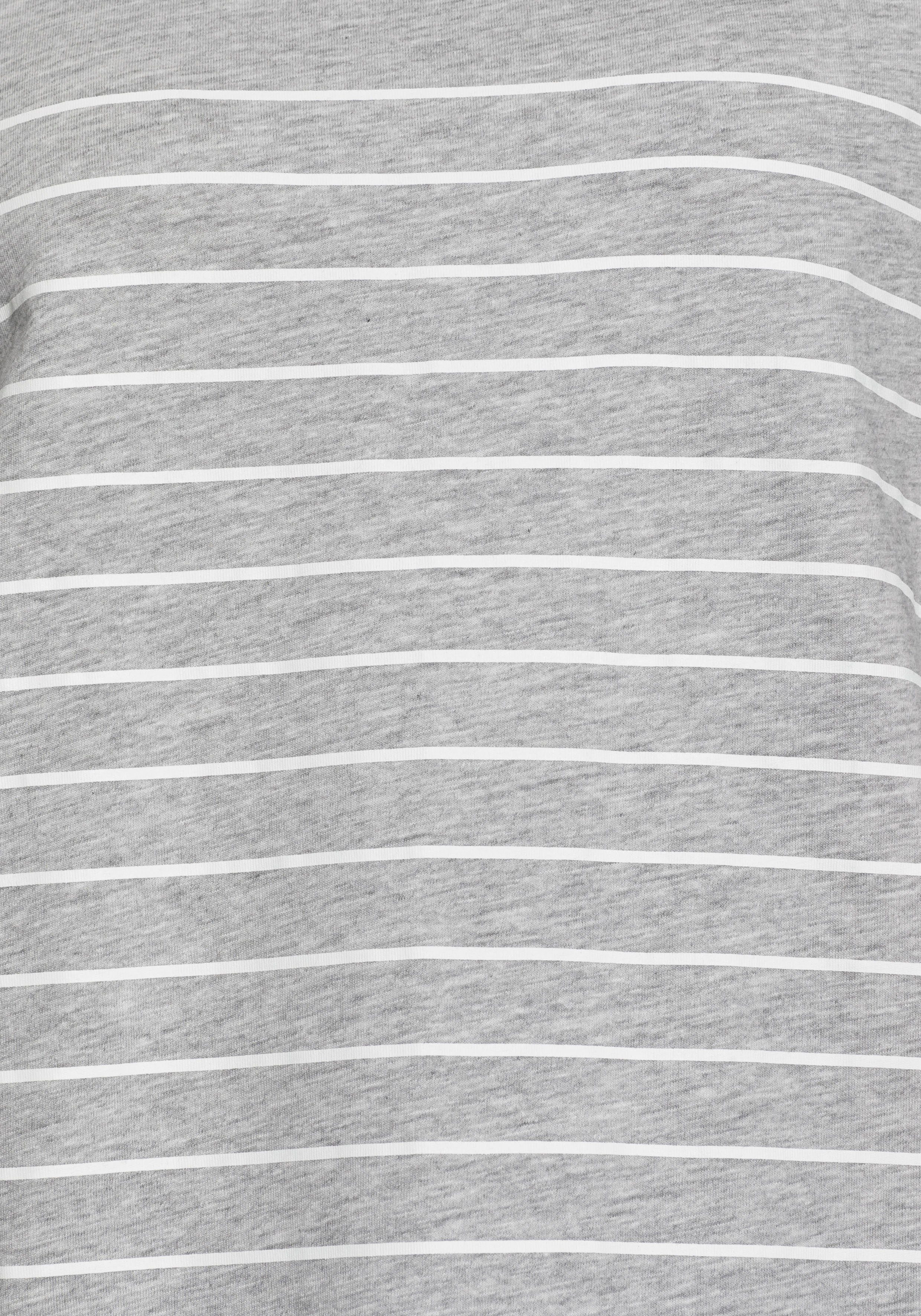 Tom Tailor Shirt met 3/4-mouwen dubbel - strepen + uni (2-delig, Set van 2)